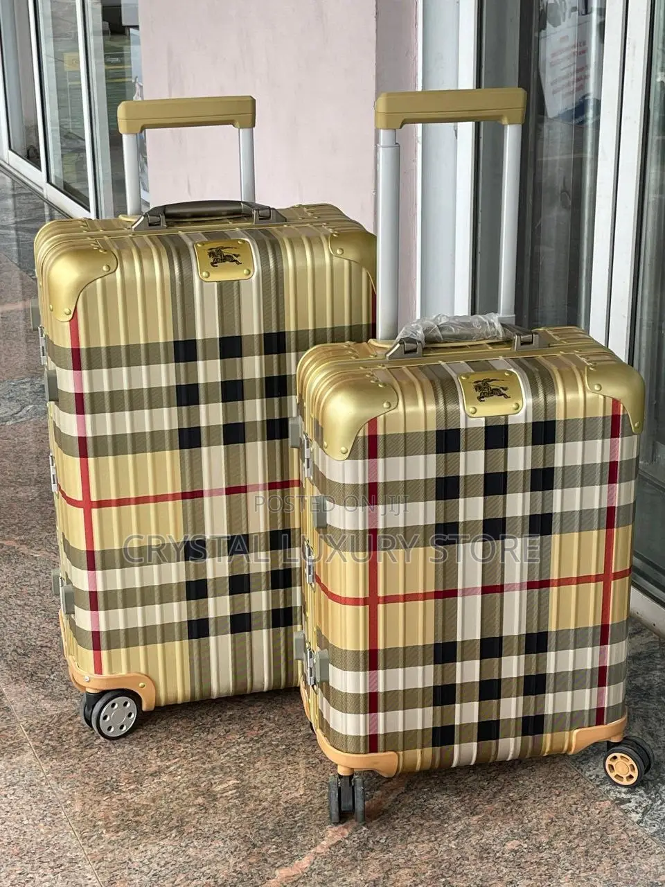 Burberry Quality Luxury Set Travel Luggage