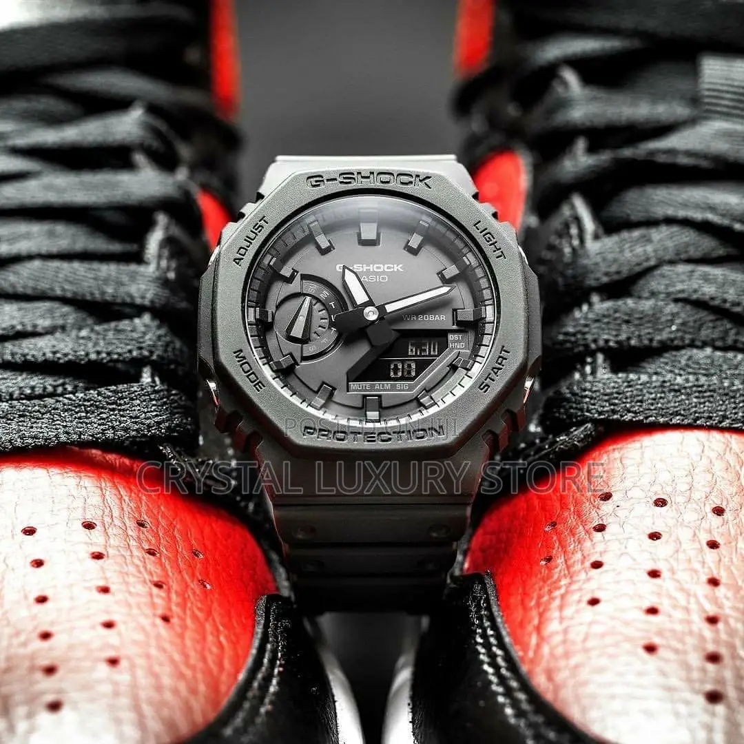 G-Shock Quality Luxury Men Rubber Strap Wristwatch