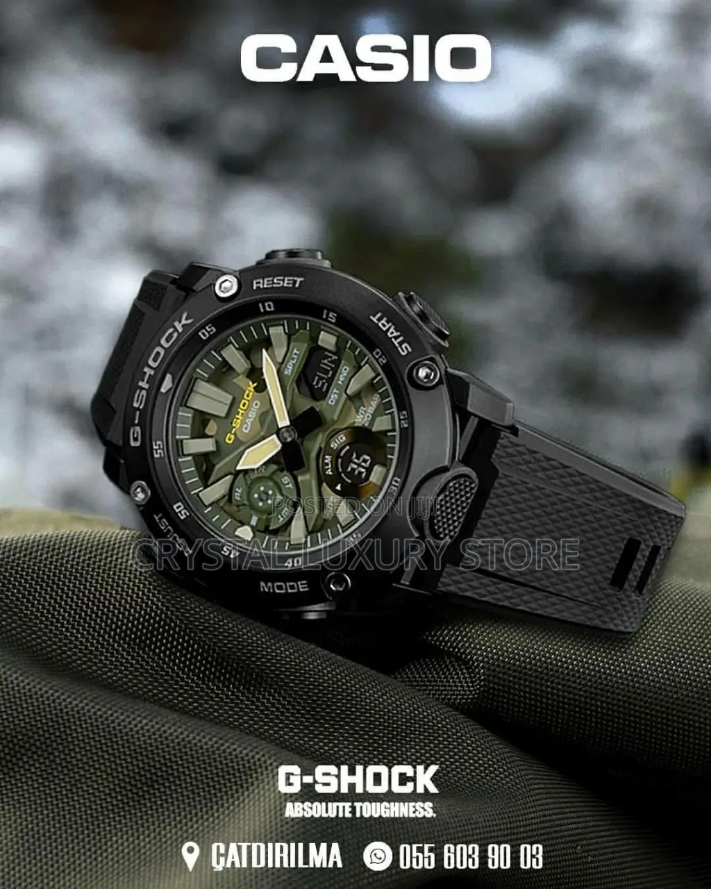 G-Shock Quality Luxury Men Rubber Strap Wristwatch