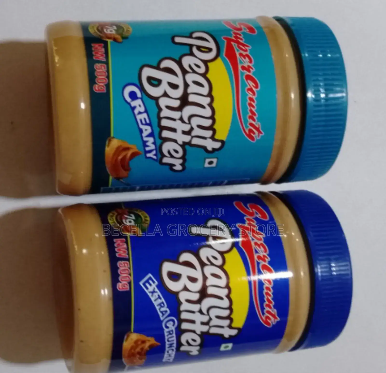 Super County Peanut Butter Crunchy and Creamy 500g×12