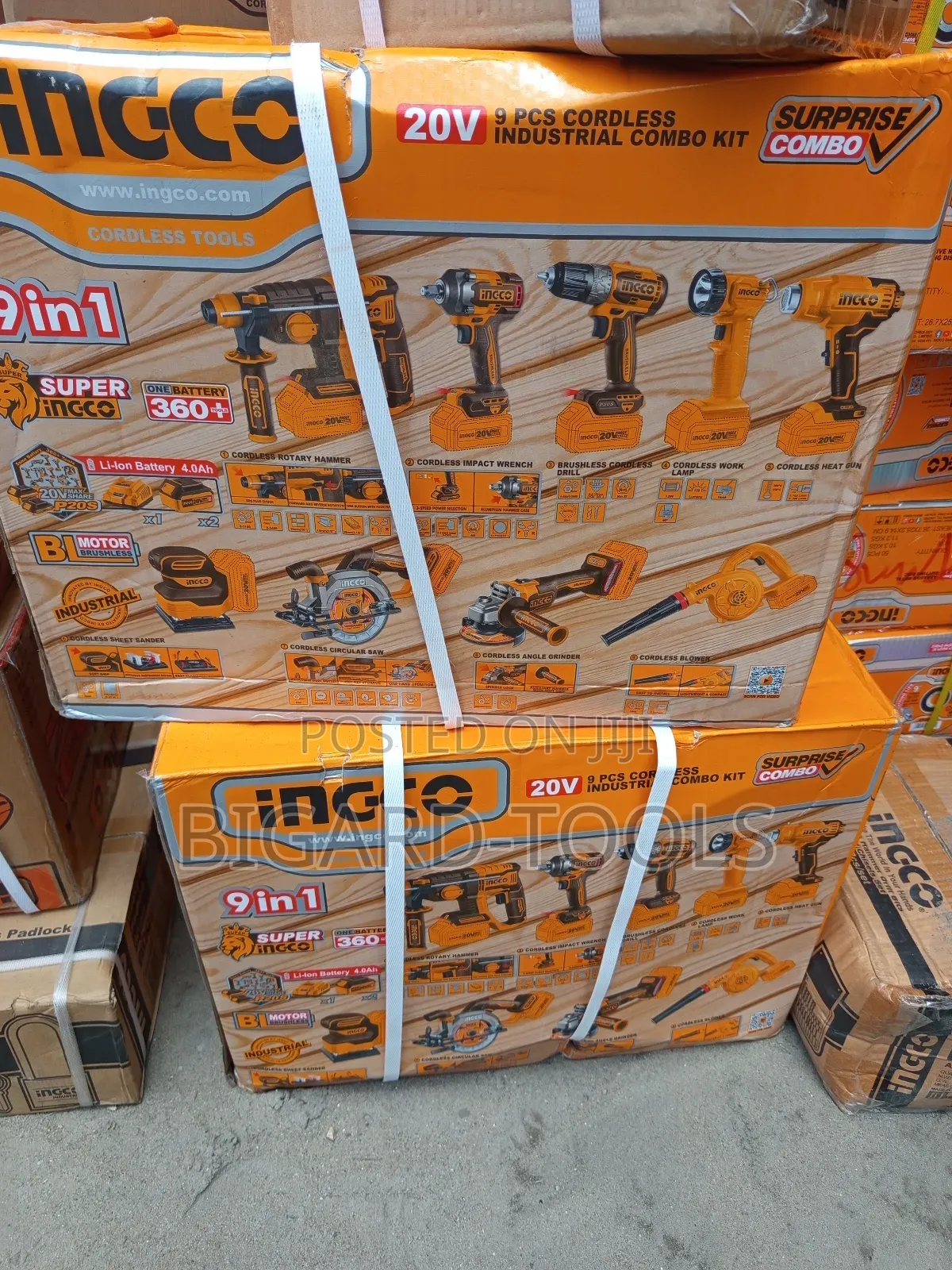 9in1 Cordless Industrial Combo Kit