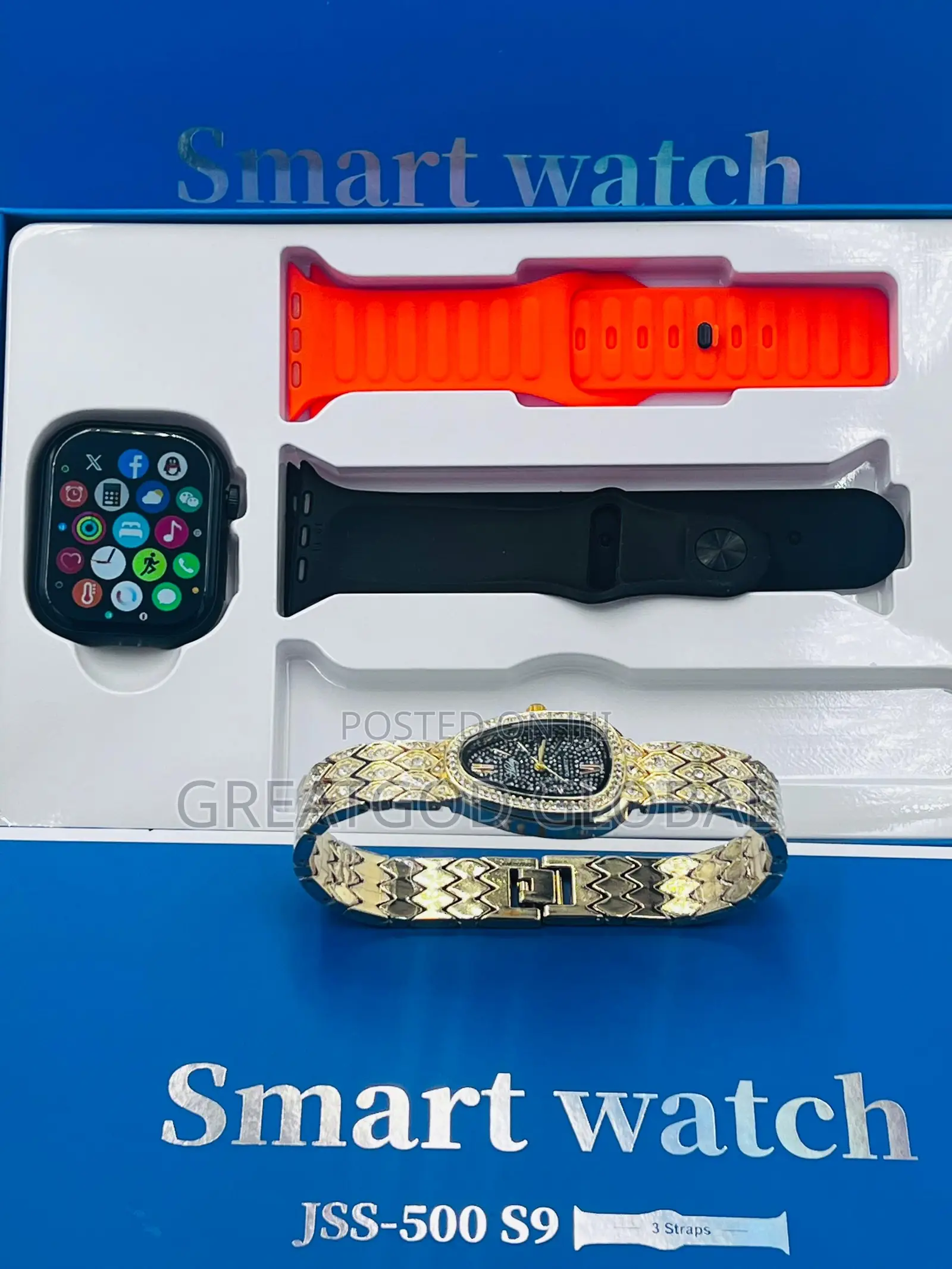 Smartwatch Series 9 + Ladies Chain Watch