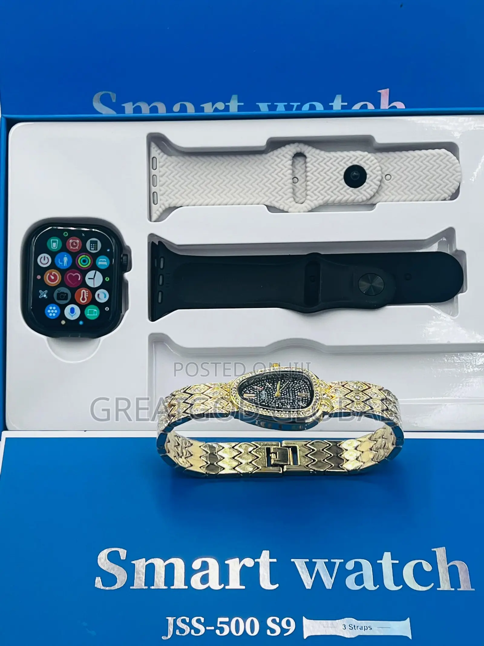 Smartwatch Series 9 + Ladies Chain Watch