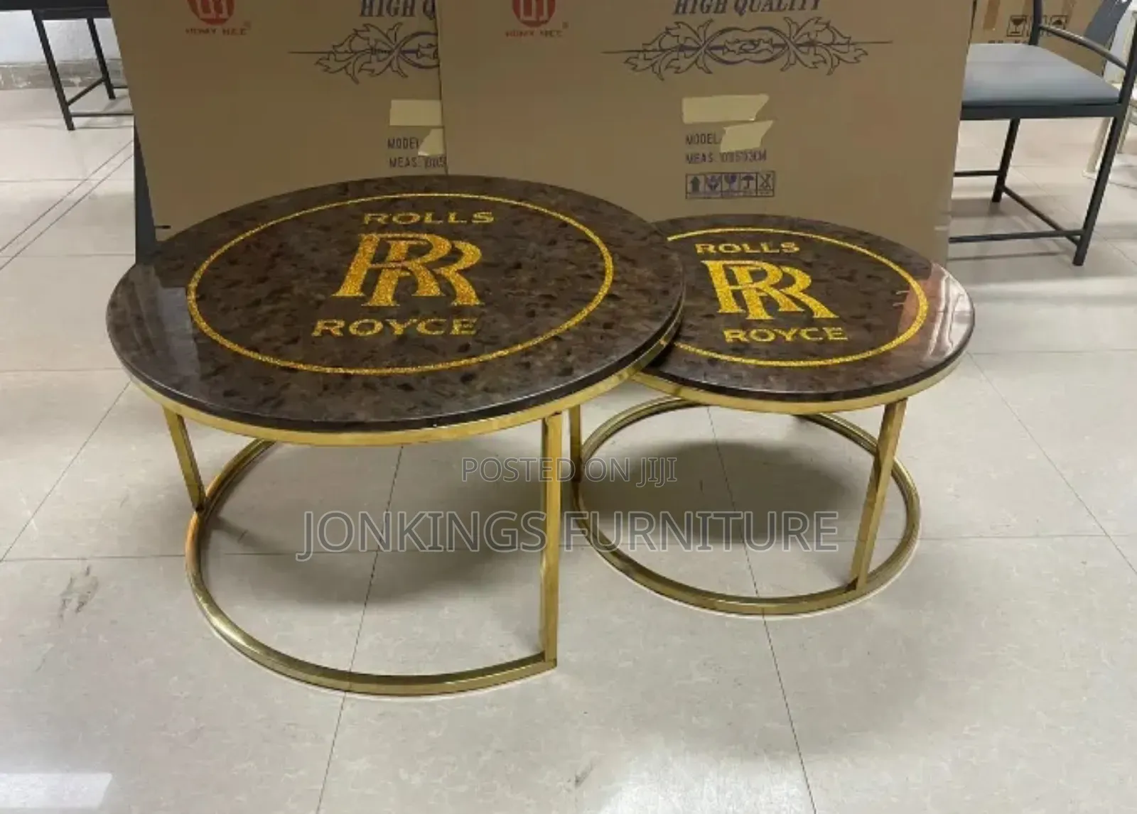 Modern Round Nesting Table Set