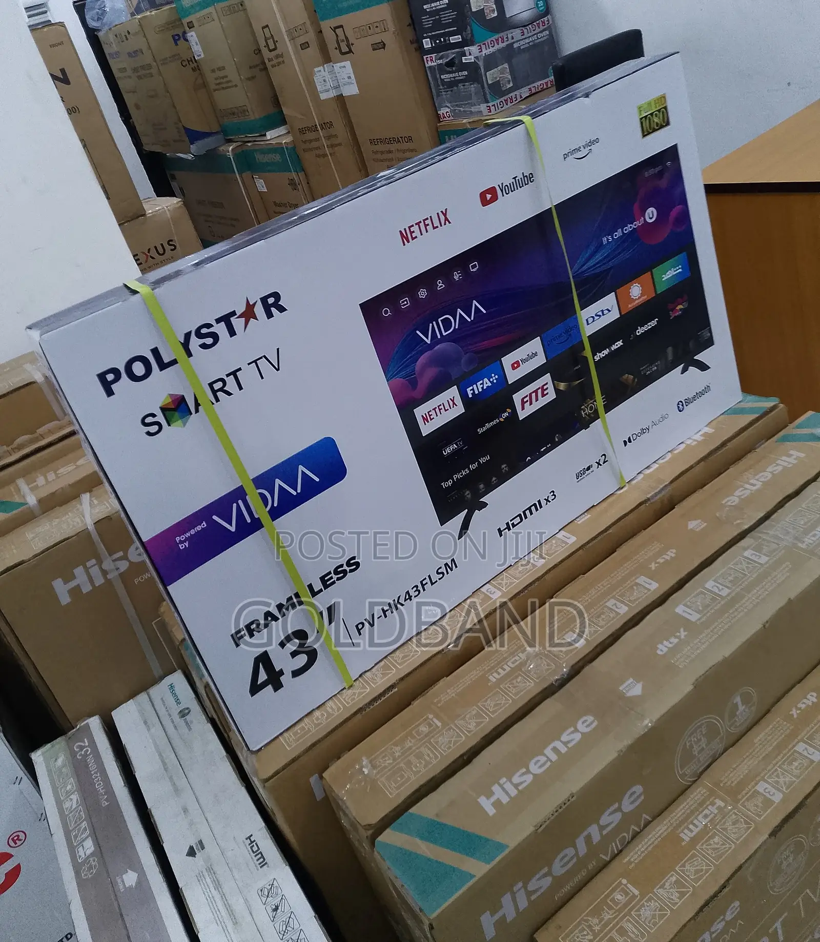 The Nice Stable Polystar 43" Frameless Full HD Smart Tv