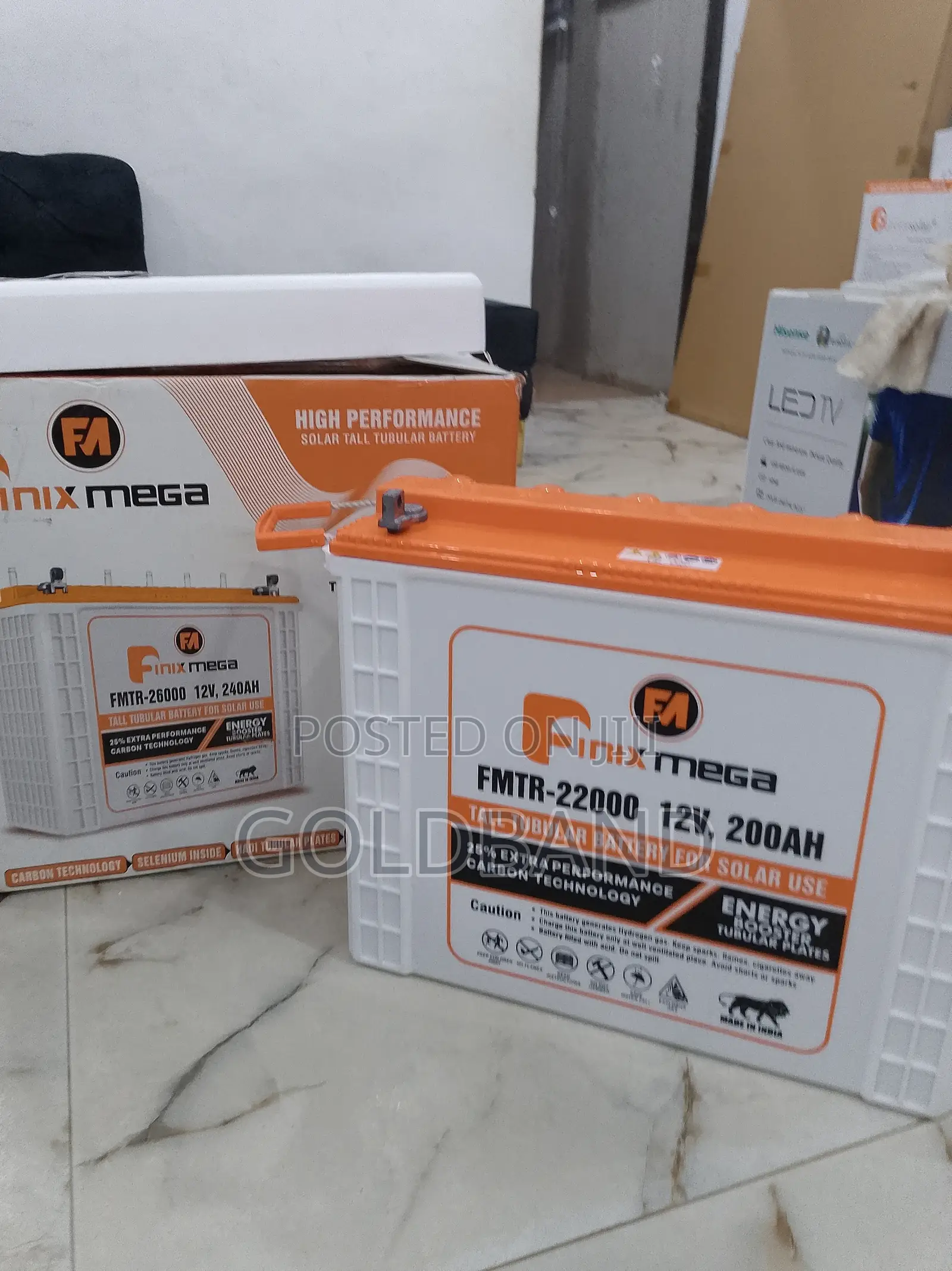 Super Quality Finix Mega Tall Tubular Battery for Solar Use