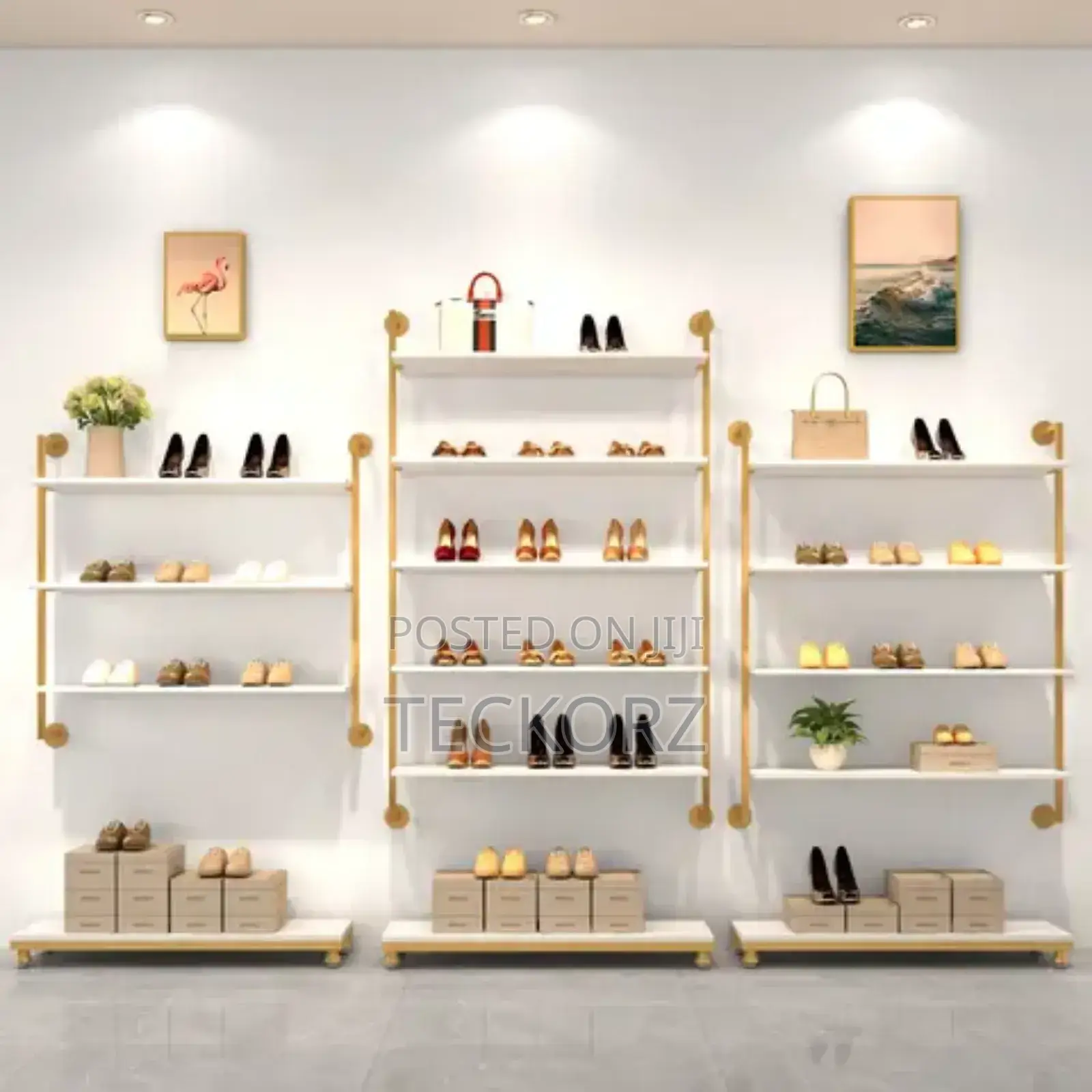 Boutique Shoe Hand Bag Rack
