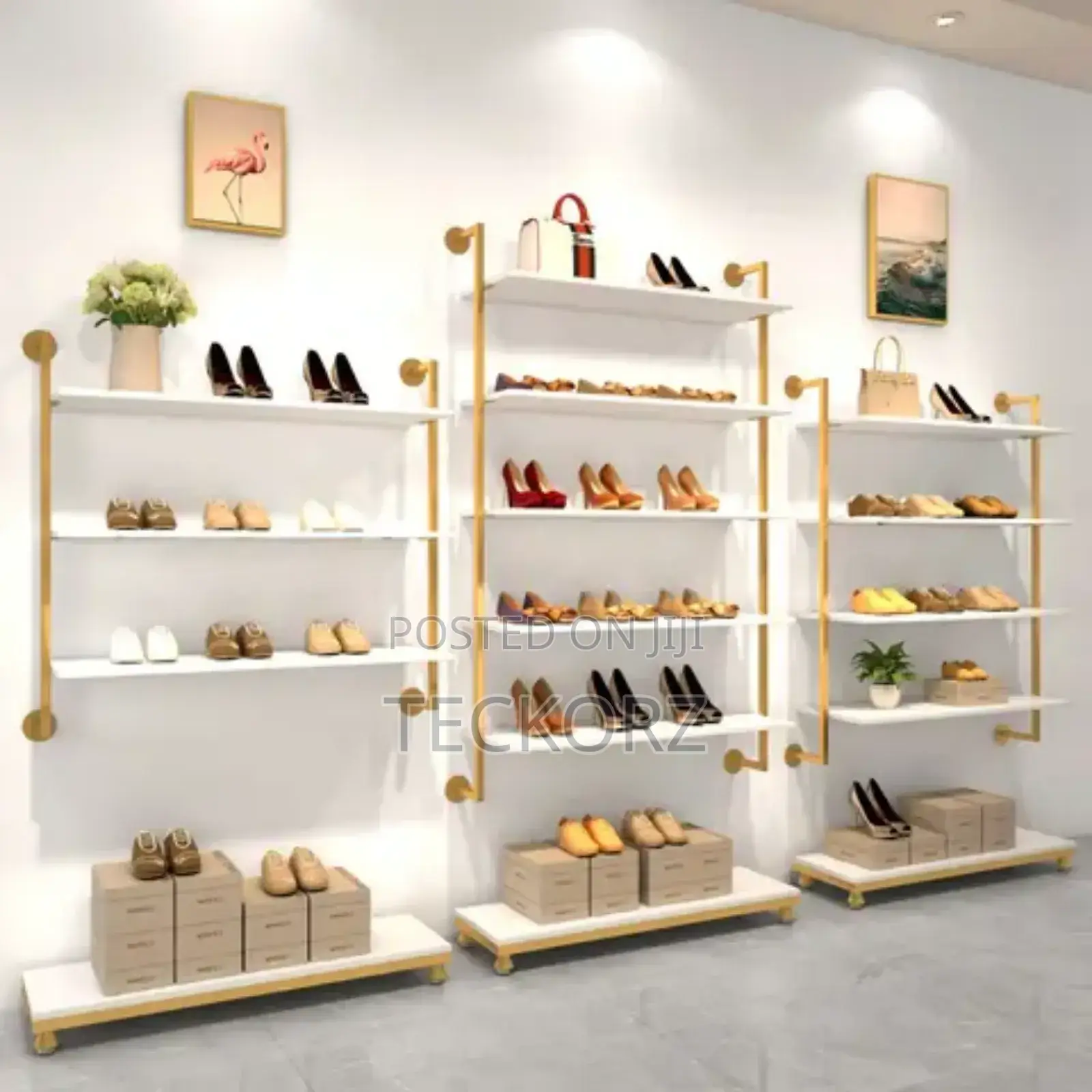 Boutique Shoe Hand Bag Rack