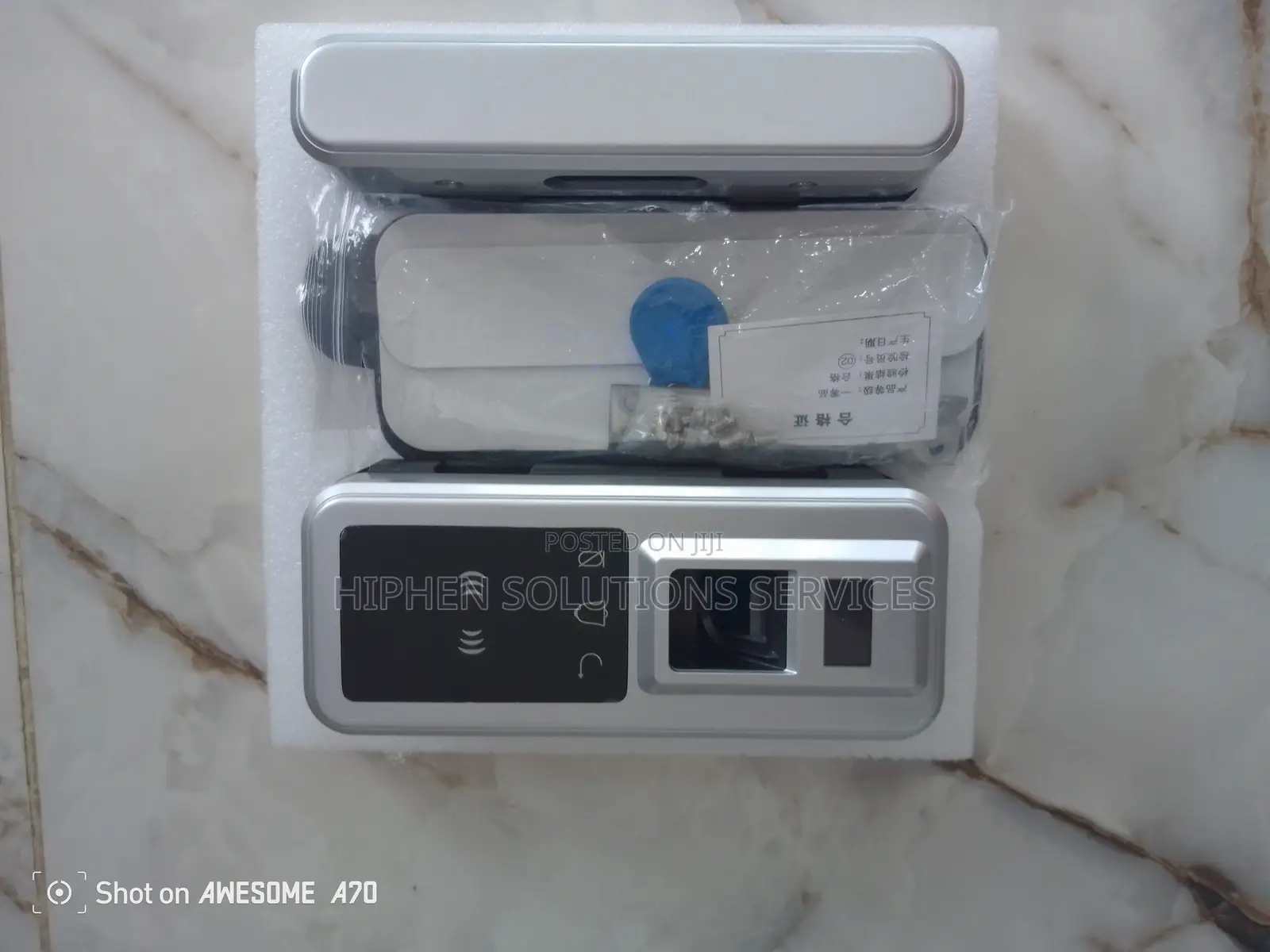 Smart Glass Swing Office Door Lock - Fingerprint Password