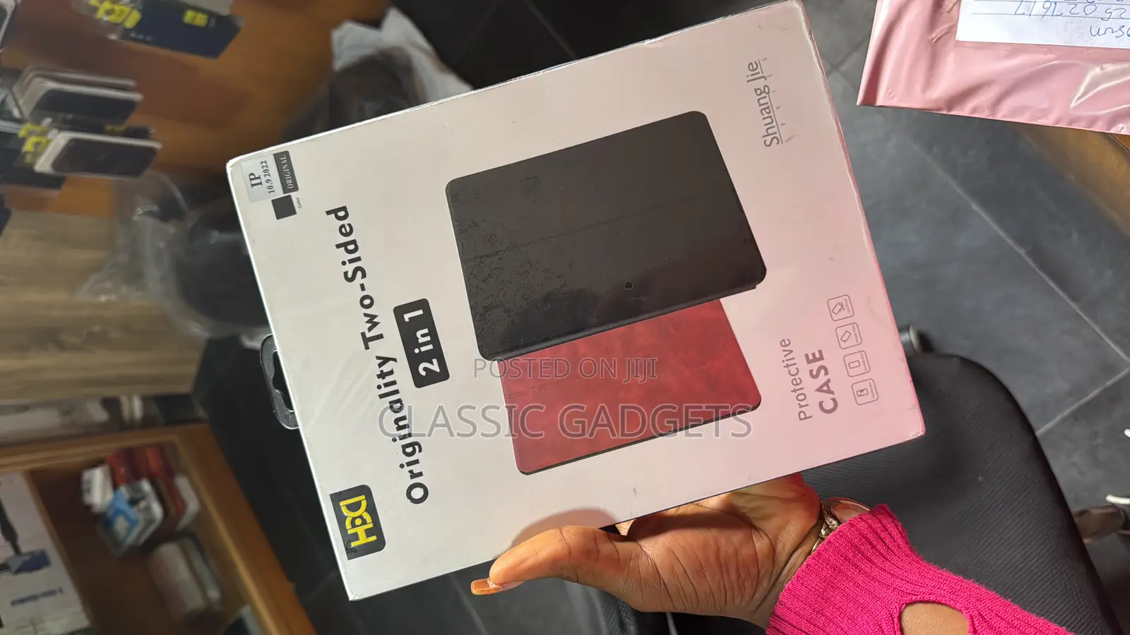 HBD Slim Leather Flip Case for All iPads- Pro 11”M4 2024