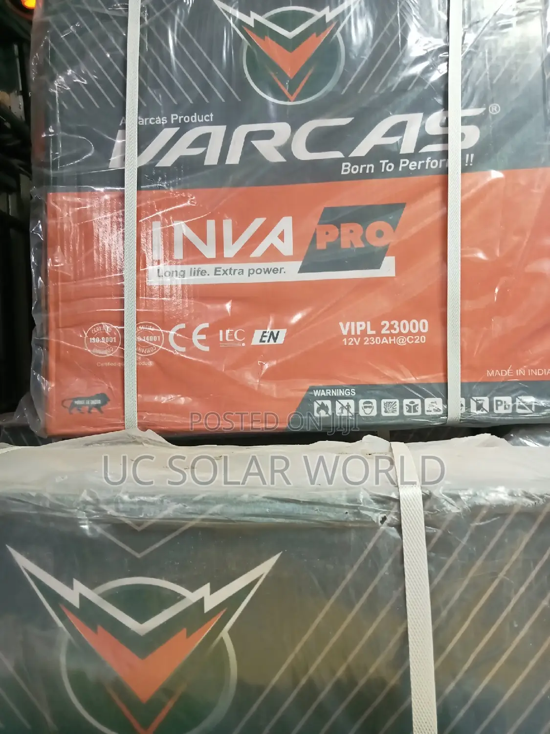 Varcas 230ah Tall Tubular Battery 