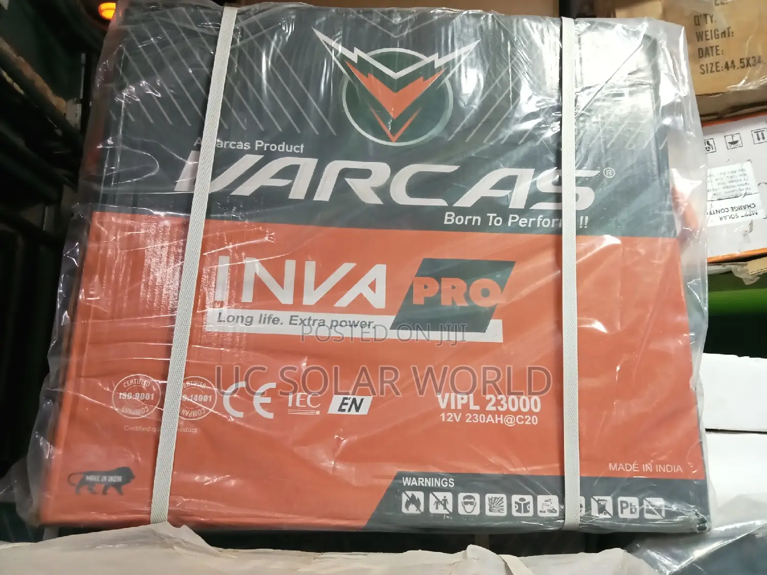Varcas 230ah Tall Tubular Battery 