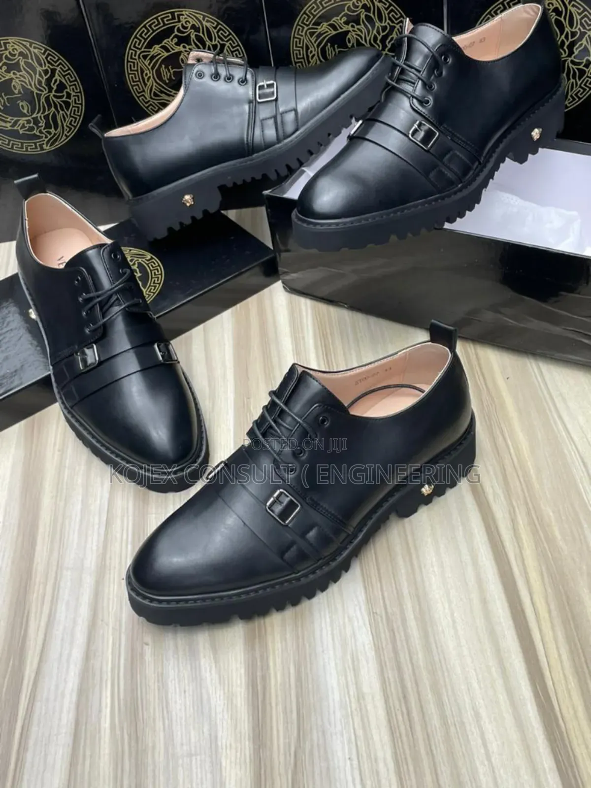 Men's Black Versace Quality Shoe