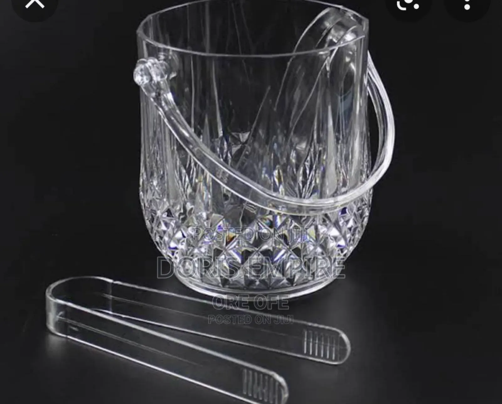 Acrylic Crystal Ice Bucket With Ice Picker Available Now