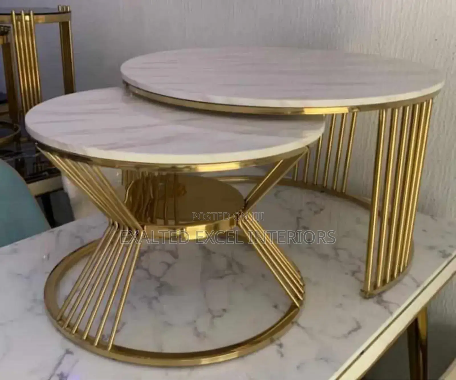 A Unique Marble Center Table Set