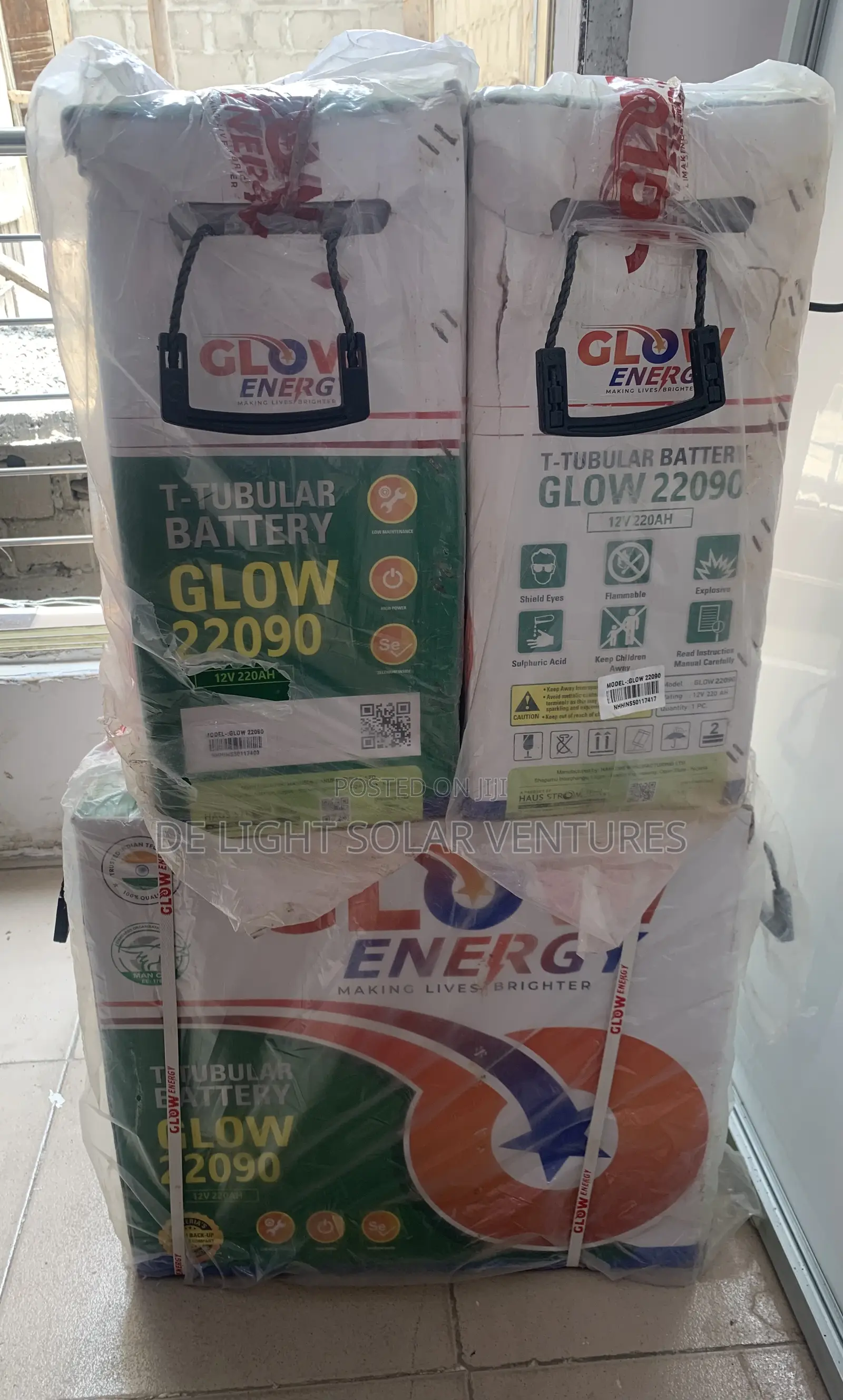 Tubular Battery Glow 220ah Available