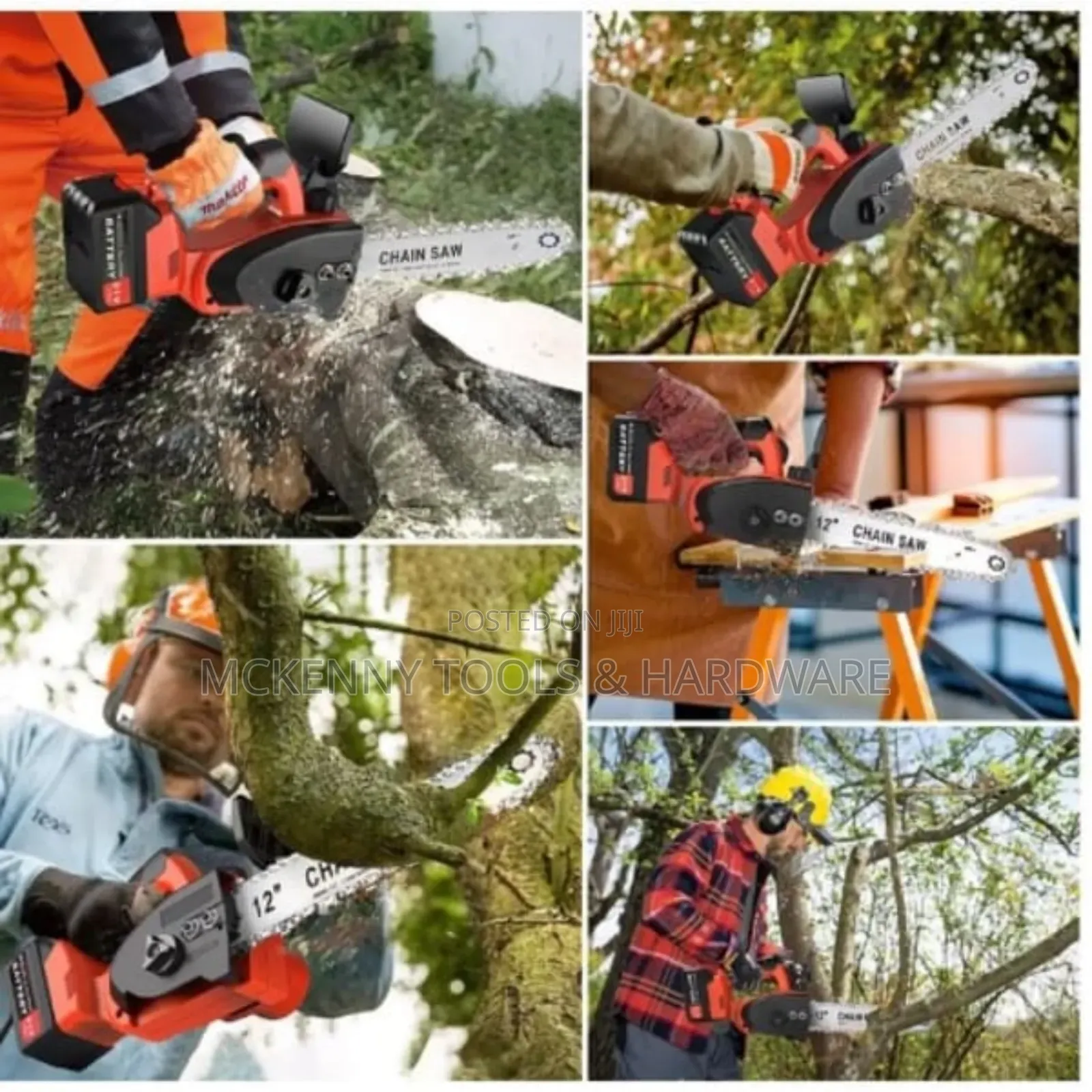 Cordless Chainsaw 12 Inches - 136v X 2 Batteries