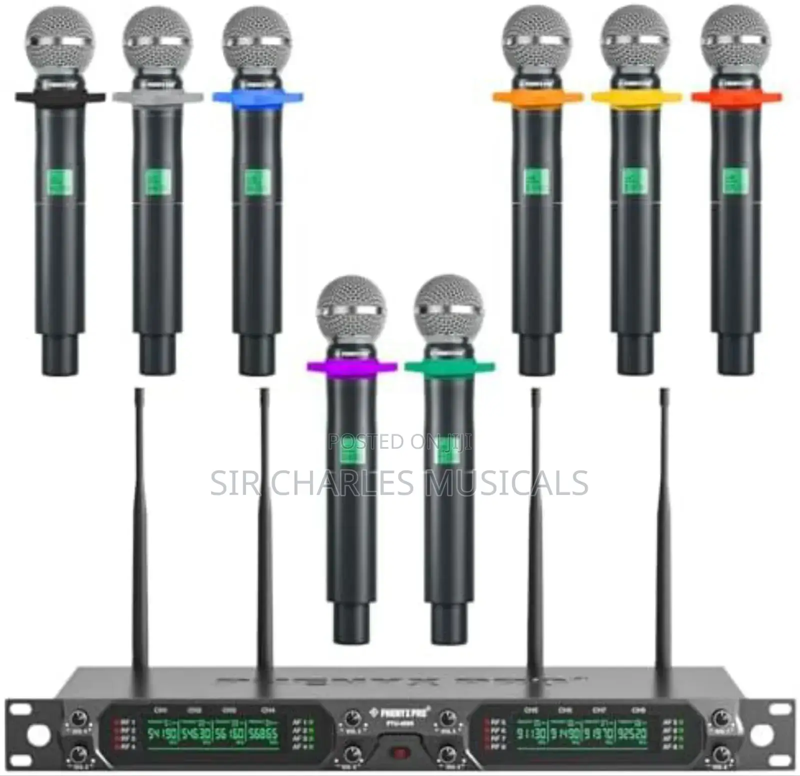BNK BK8800 Professional Handheld 8 Channels UHF Wireless Mic