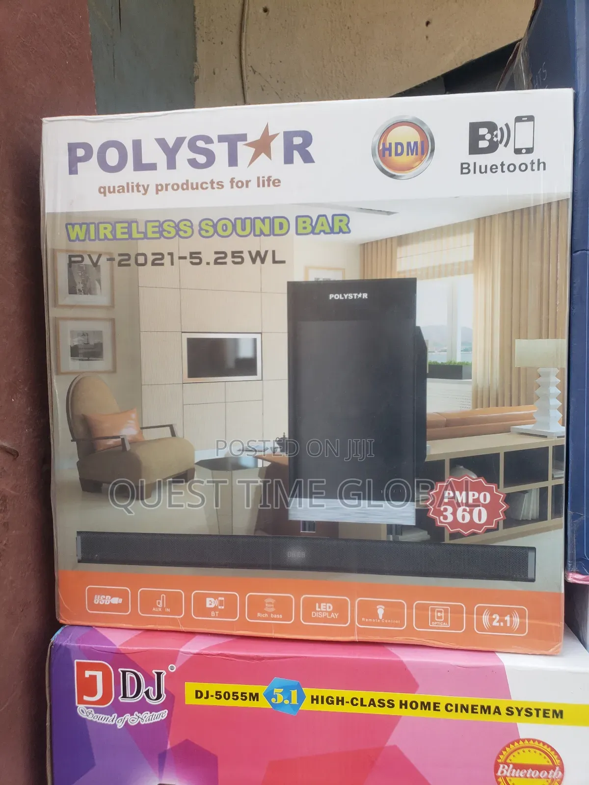 2.0 Polystar Wireless Sound Bar