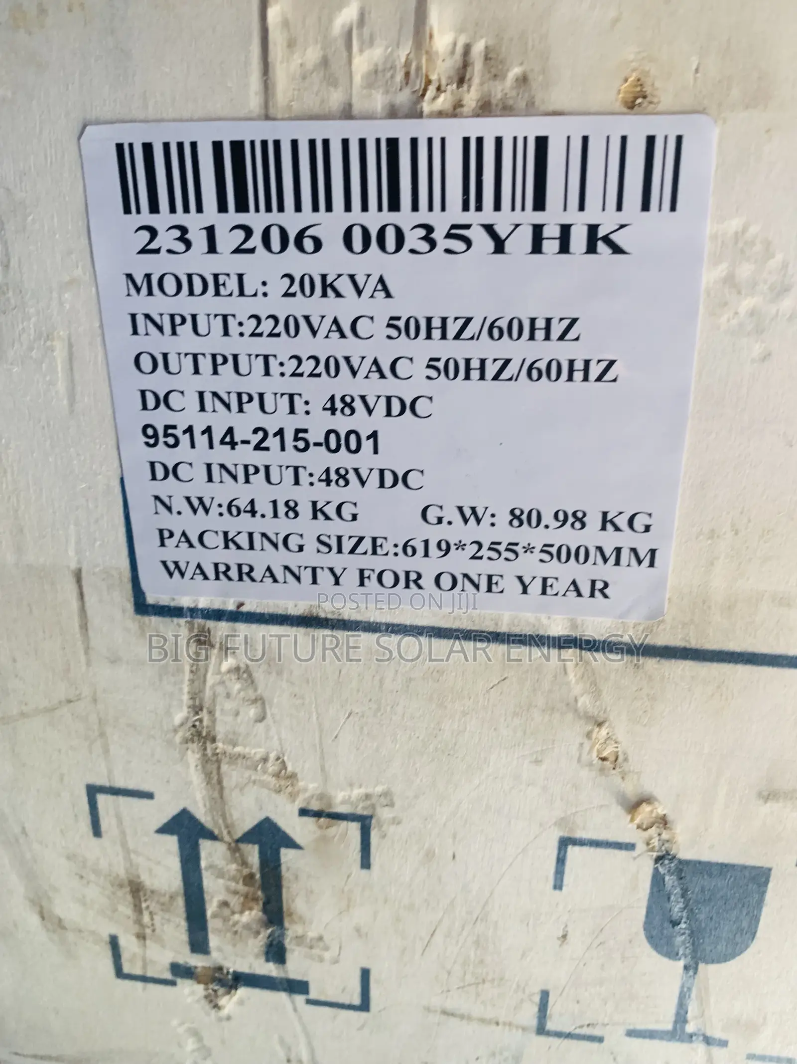 20kva Yohako Solar Inverter 48v