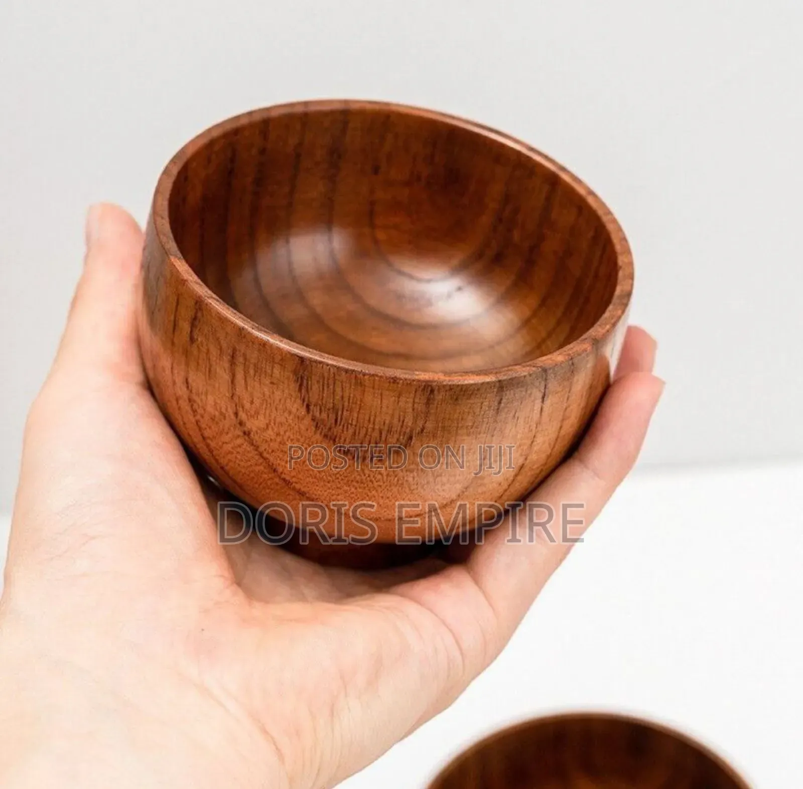 Natural Teak Solid Wood Multi-Use Soup Bowl, Salad Bowl