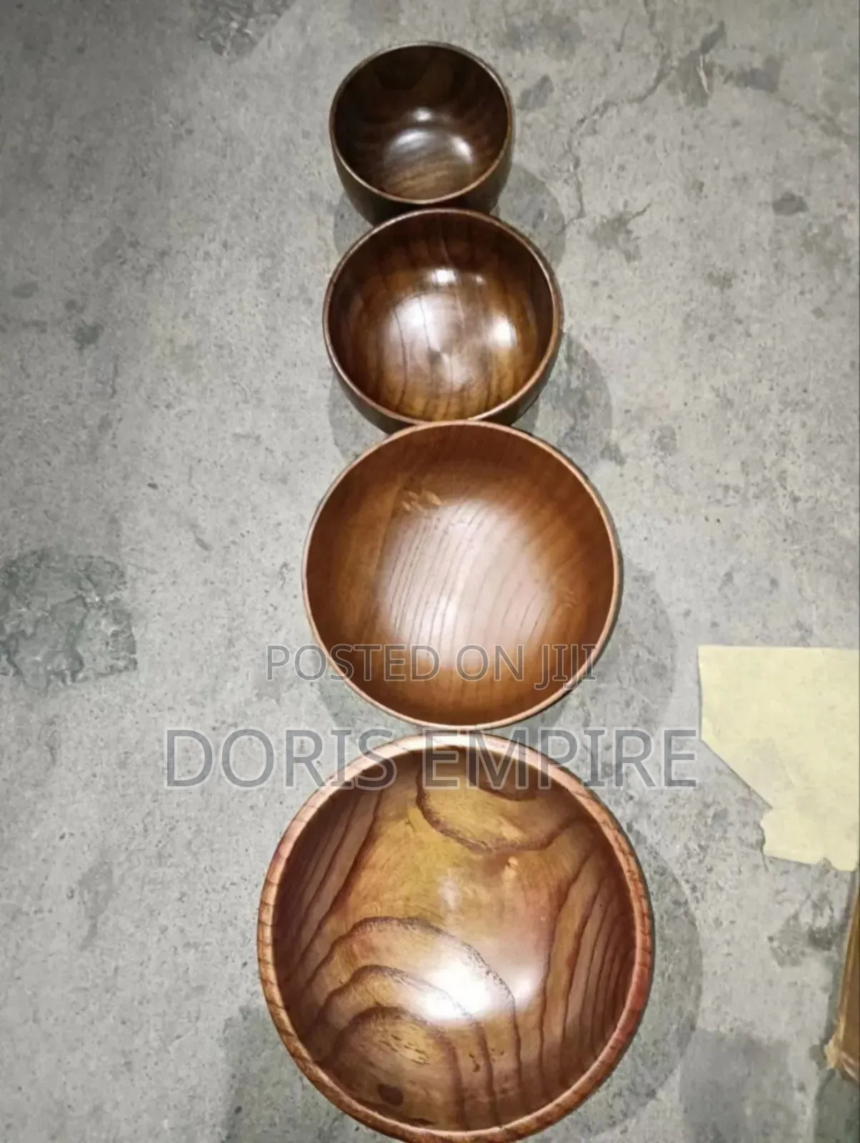 Natural Teak Solid Wood Multi-Use Soup Bowl, Salad Bowl