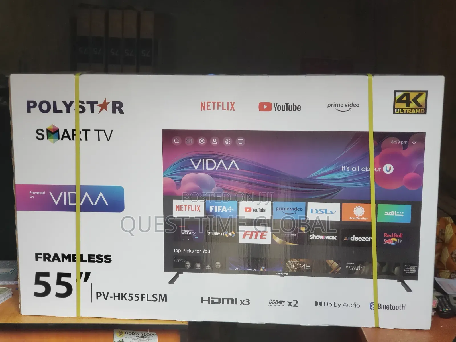 Polystar 55 Inches Smart Tv