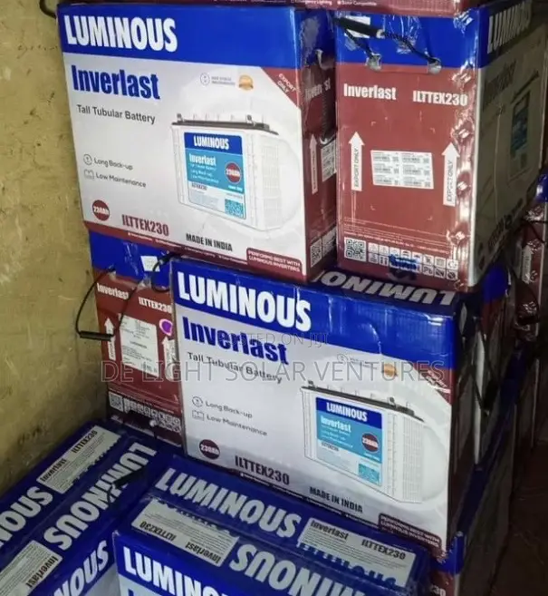 220 Amps Luminous Tubular Batteries Available