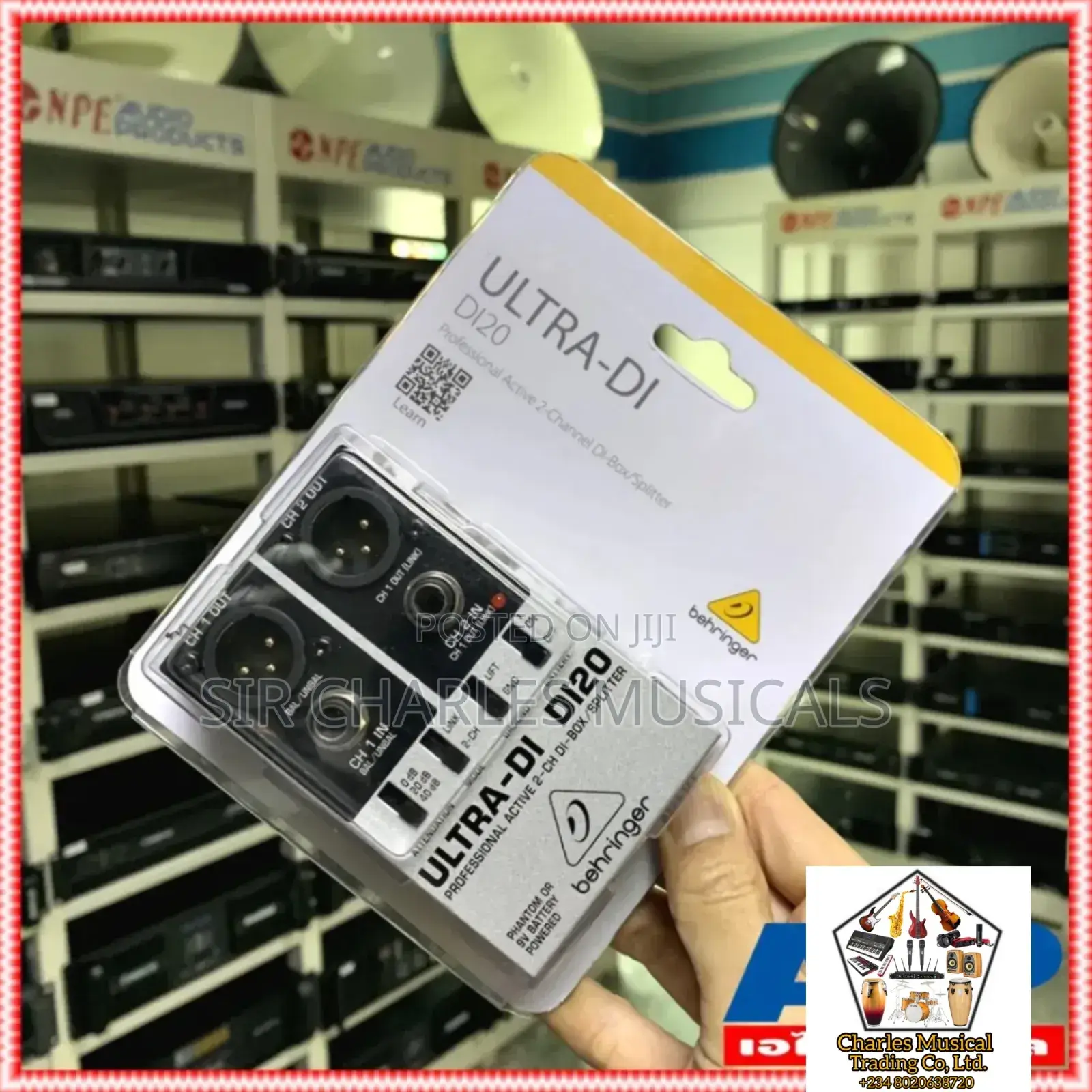 Behringer Ultra-Di Di20 Professional Active 2-Channel Di-Box