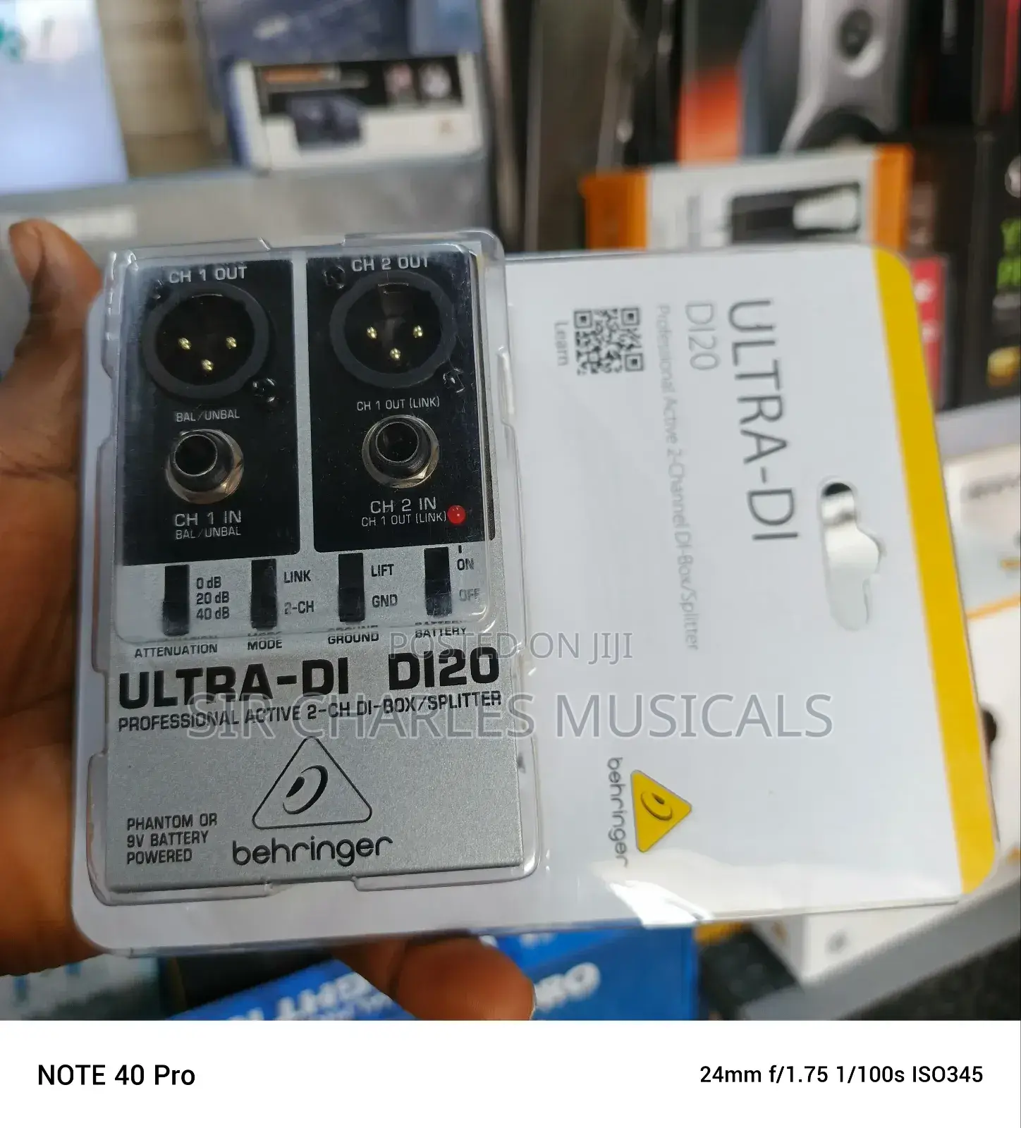 Behringer Ultra-Di Di20 Professional Active 2-Channel Di-Box