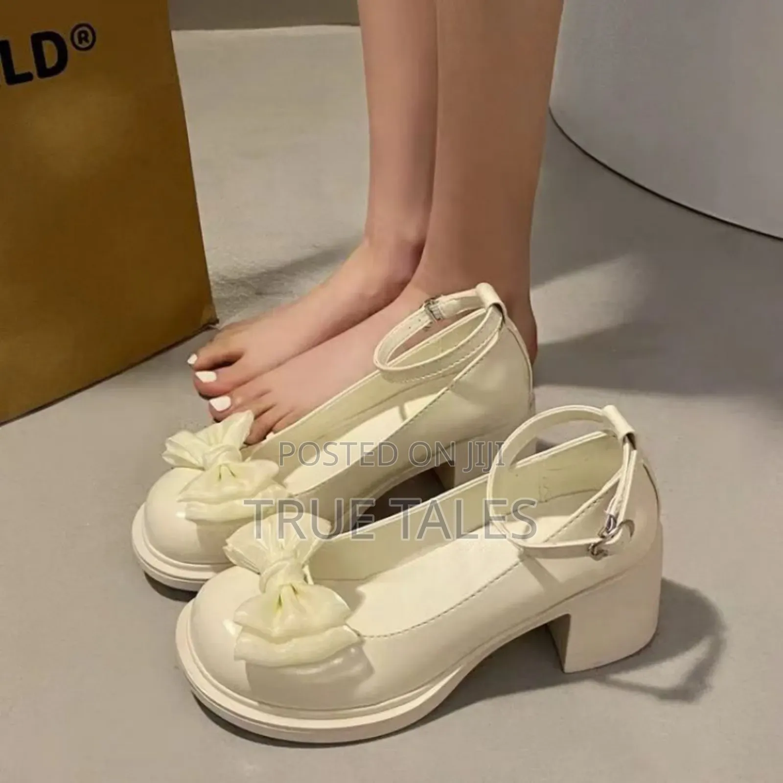 Big Girl's Leather Formal Party Chunky Heels Platform Shoes