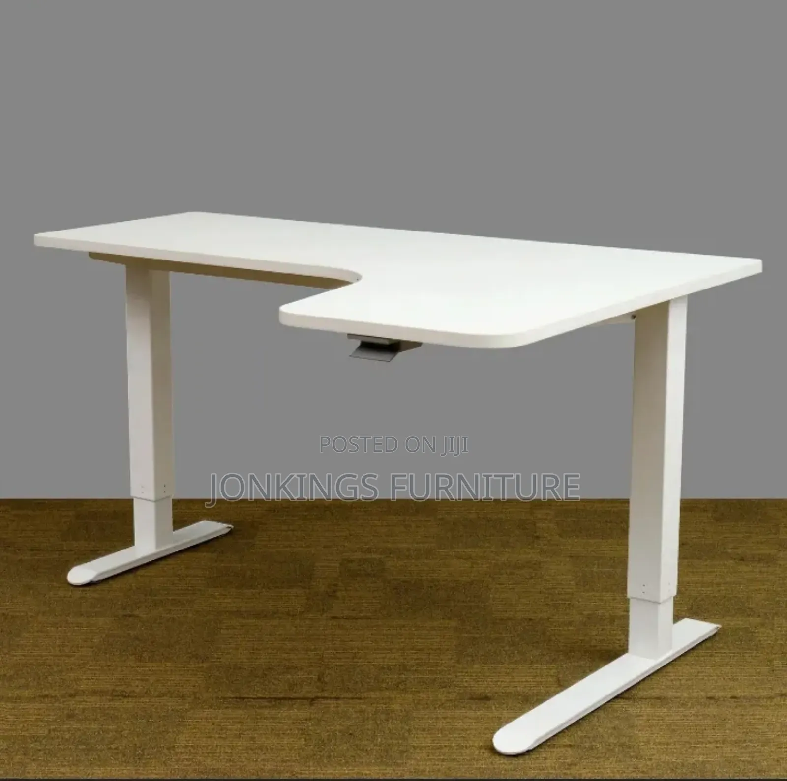 Electric Height Adjustable Standing Desk-L Shape