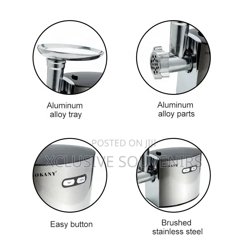Sokany Food Grade Stainless Steel Meat Grinder
