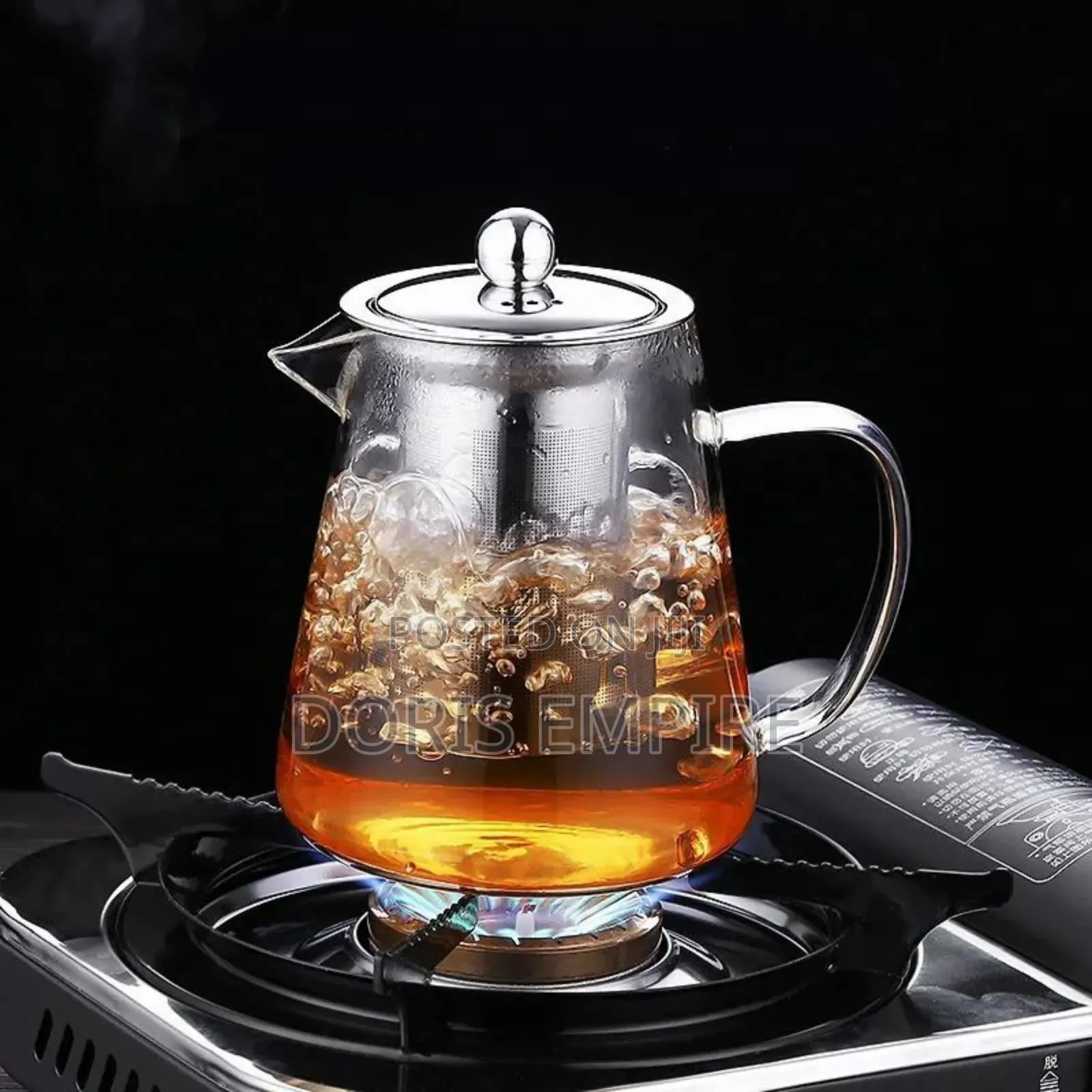 Borosilicate Heat Resistant Tea Pot With Filter Tea Set