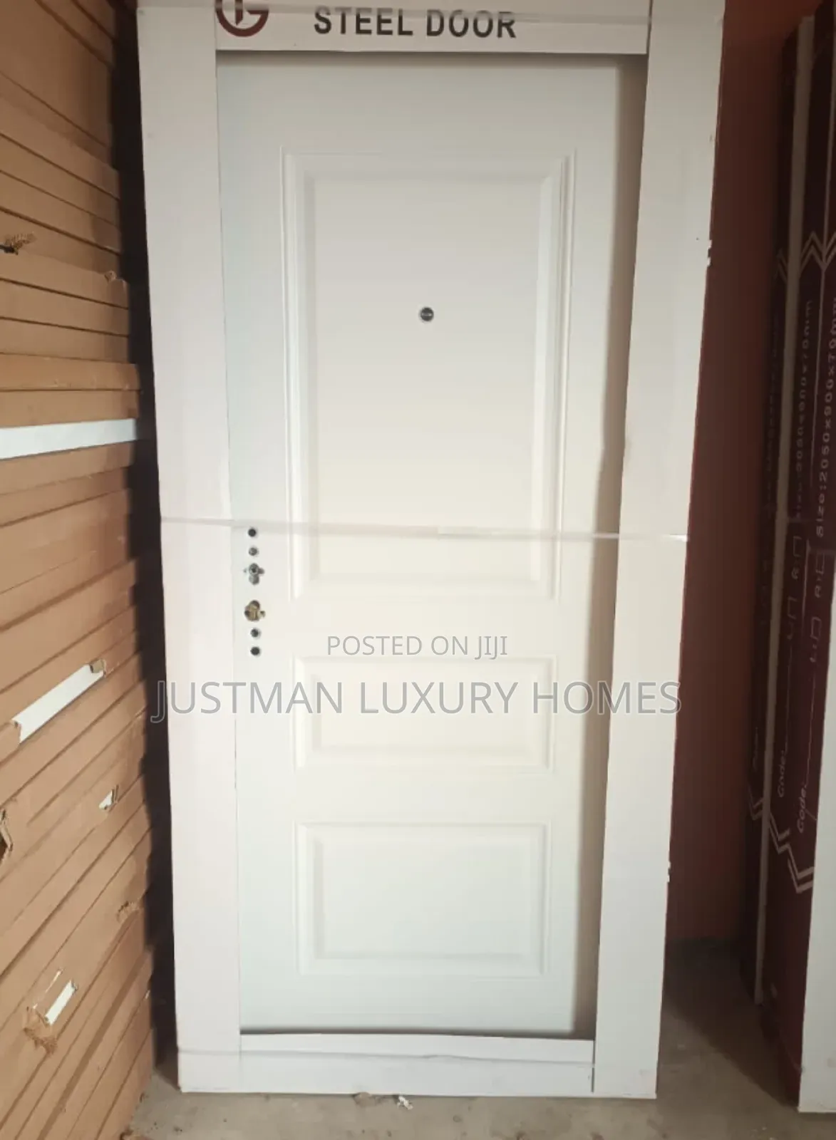 Super Quality Plain White German Standard Steel Doors