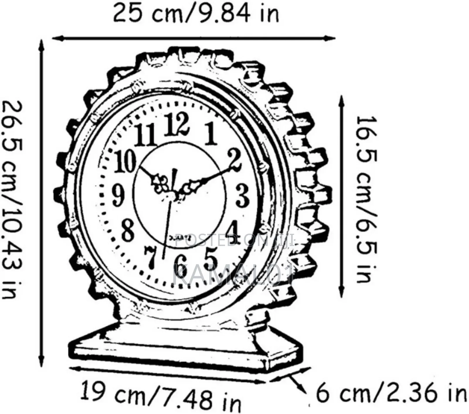 Mantle Clocks, Non-Ticking Mantel Clock Tabletop