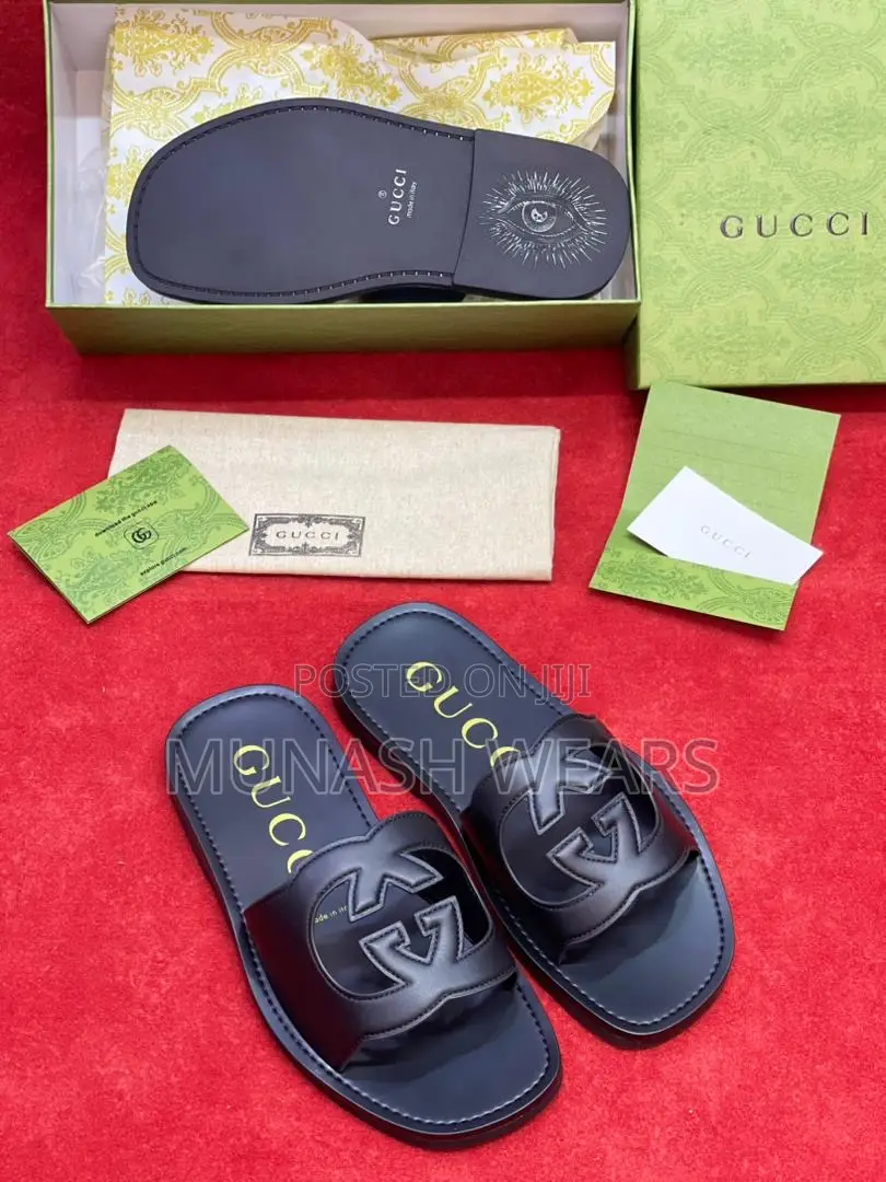 Original Leather Gucci Slipers and Sandal