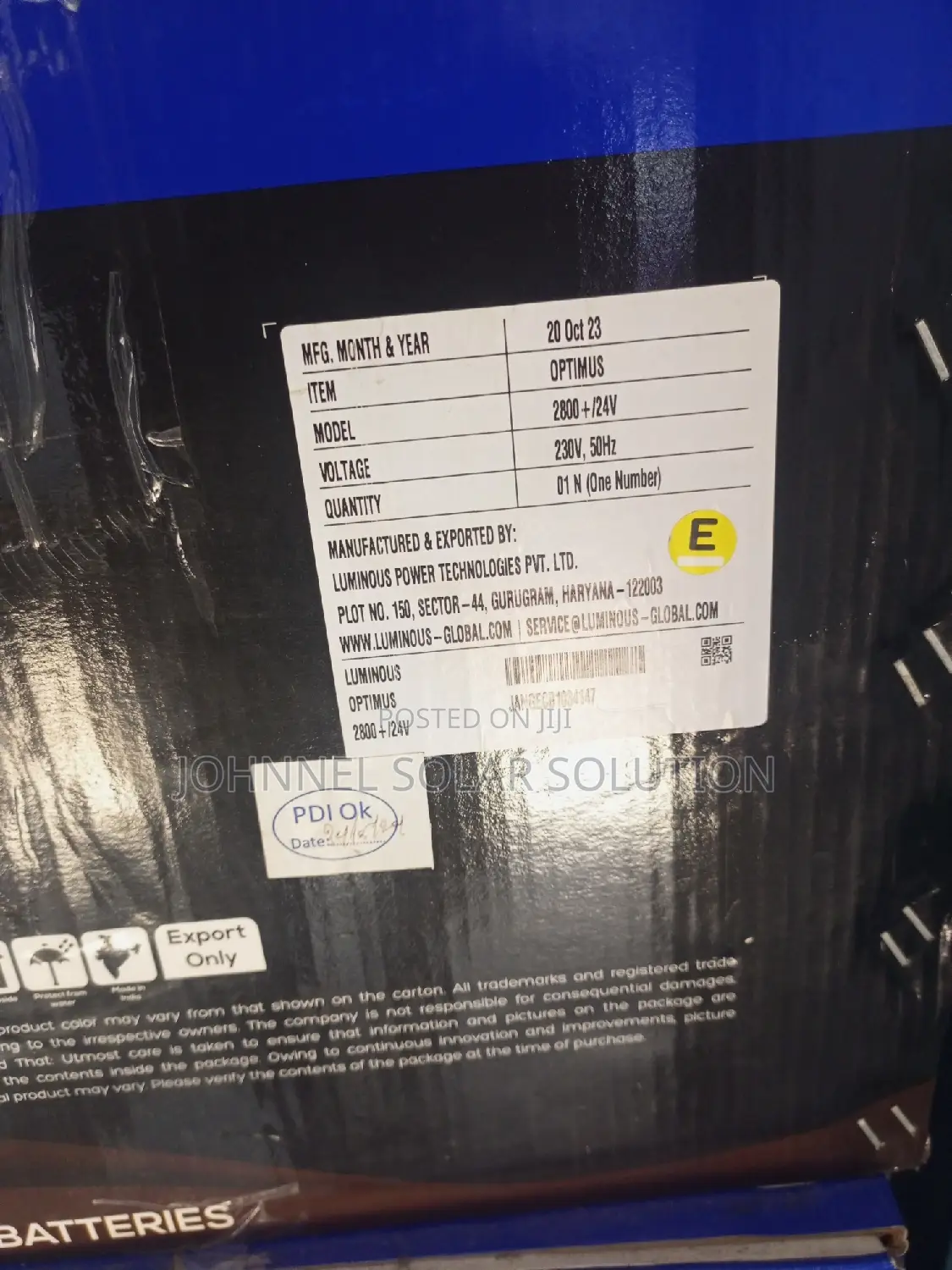 2.8kva 24v Luminous Inverter