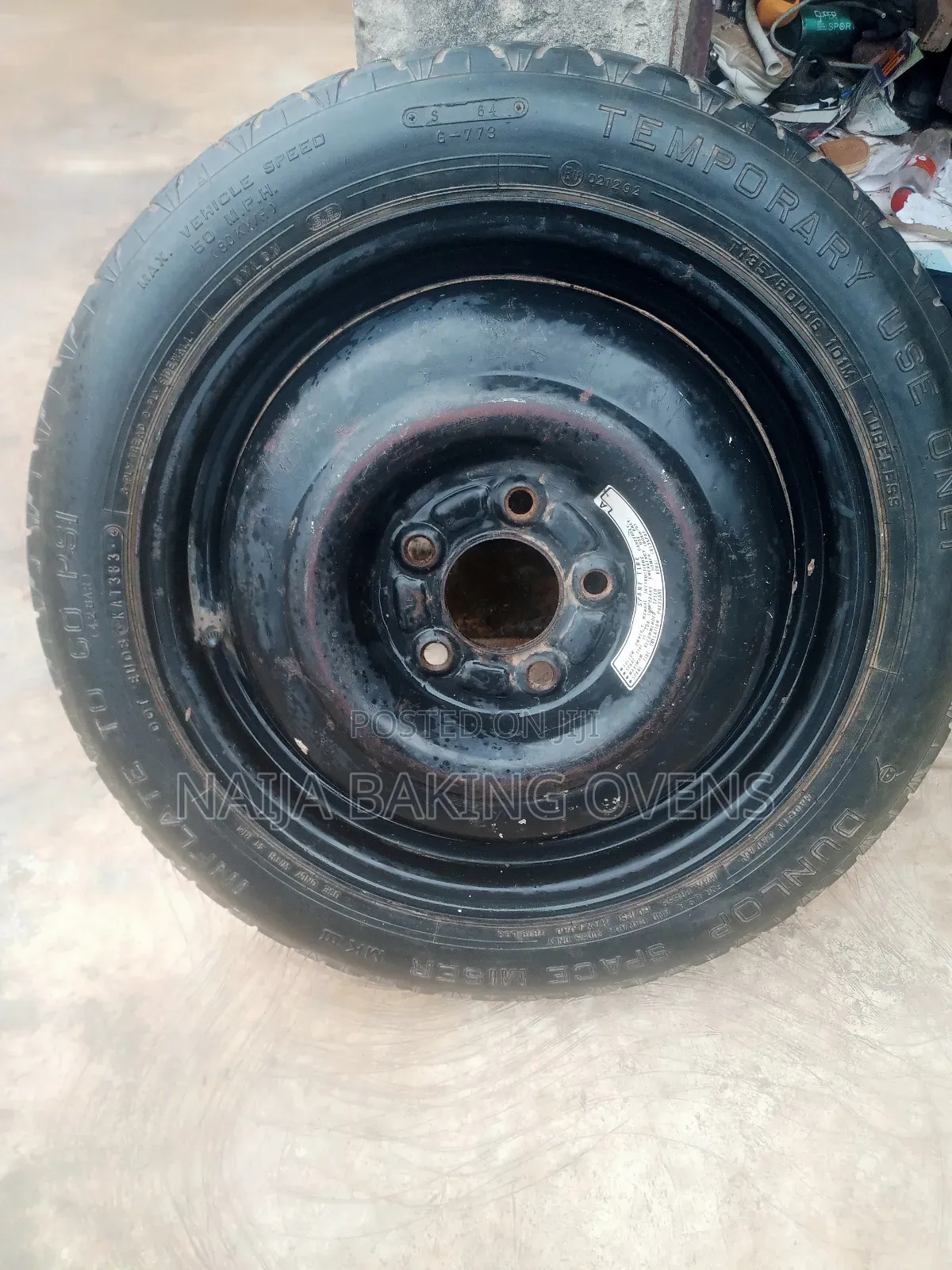Spare Tyre for Sienna With Rim