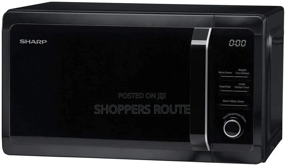 Sharp R274KM Solo Digital Microwave, 20 Litre Capacity Black
