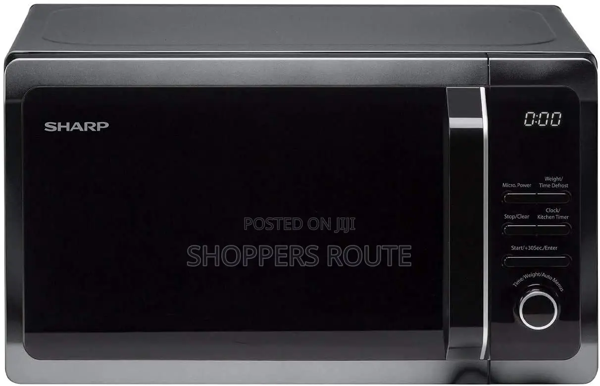 Sharp R274KM Solo Digital Microwave, 20 Litre Capacity Black