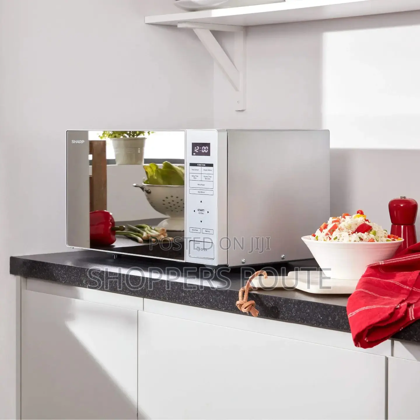 Sharp RBS232TM 23 Litre Microwave - Mirror Glass / Grey