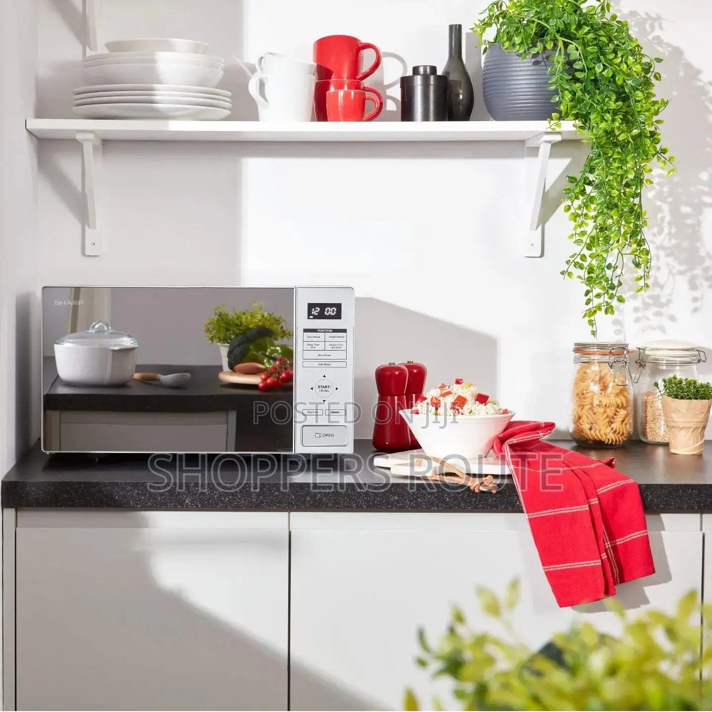 Sharp RBS232TM 23 Litre Microwave - Mirror Glass / Grey