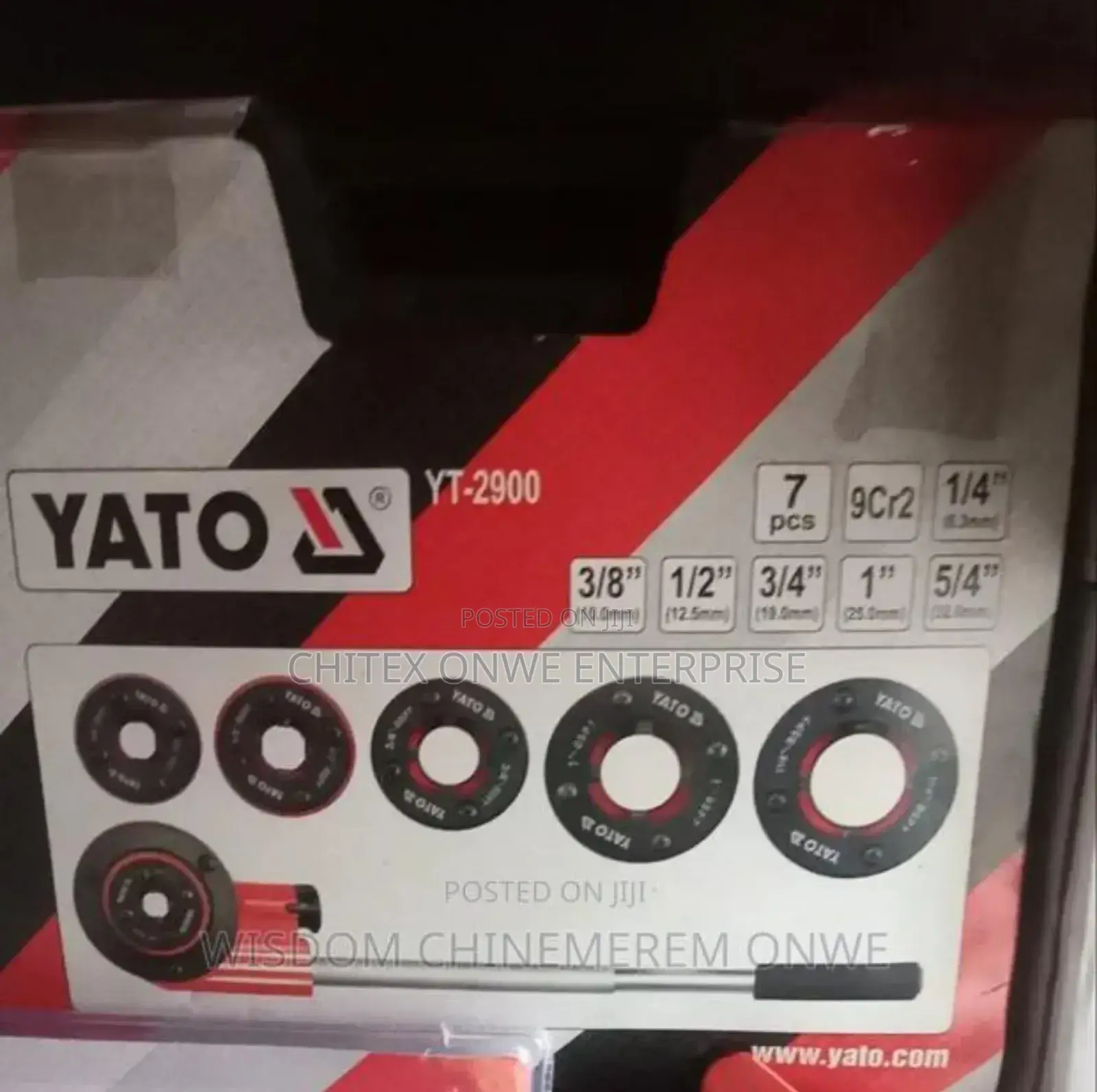 YATO Ratchet Die Stocks (7pcs)