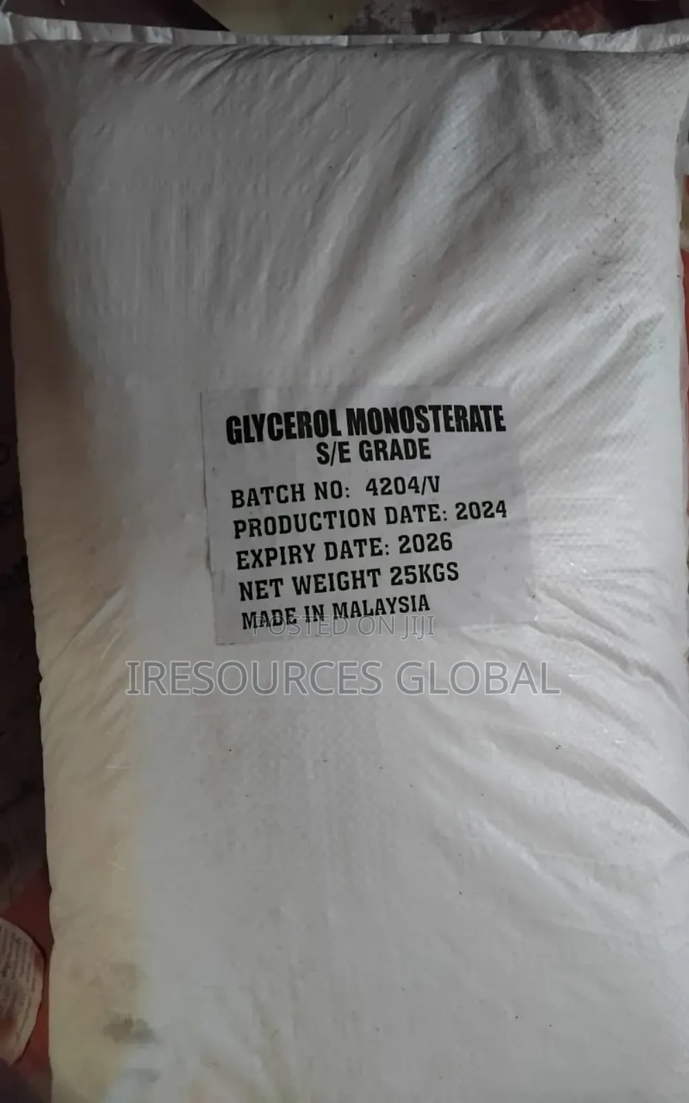 Glycerol Monostearate (Gms) Coas 25kg Bag for Ice Cream