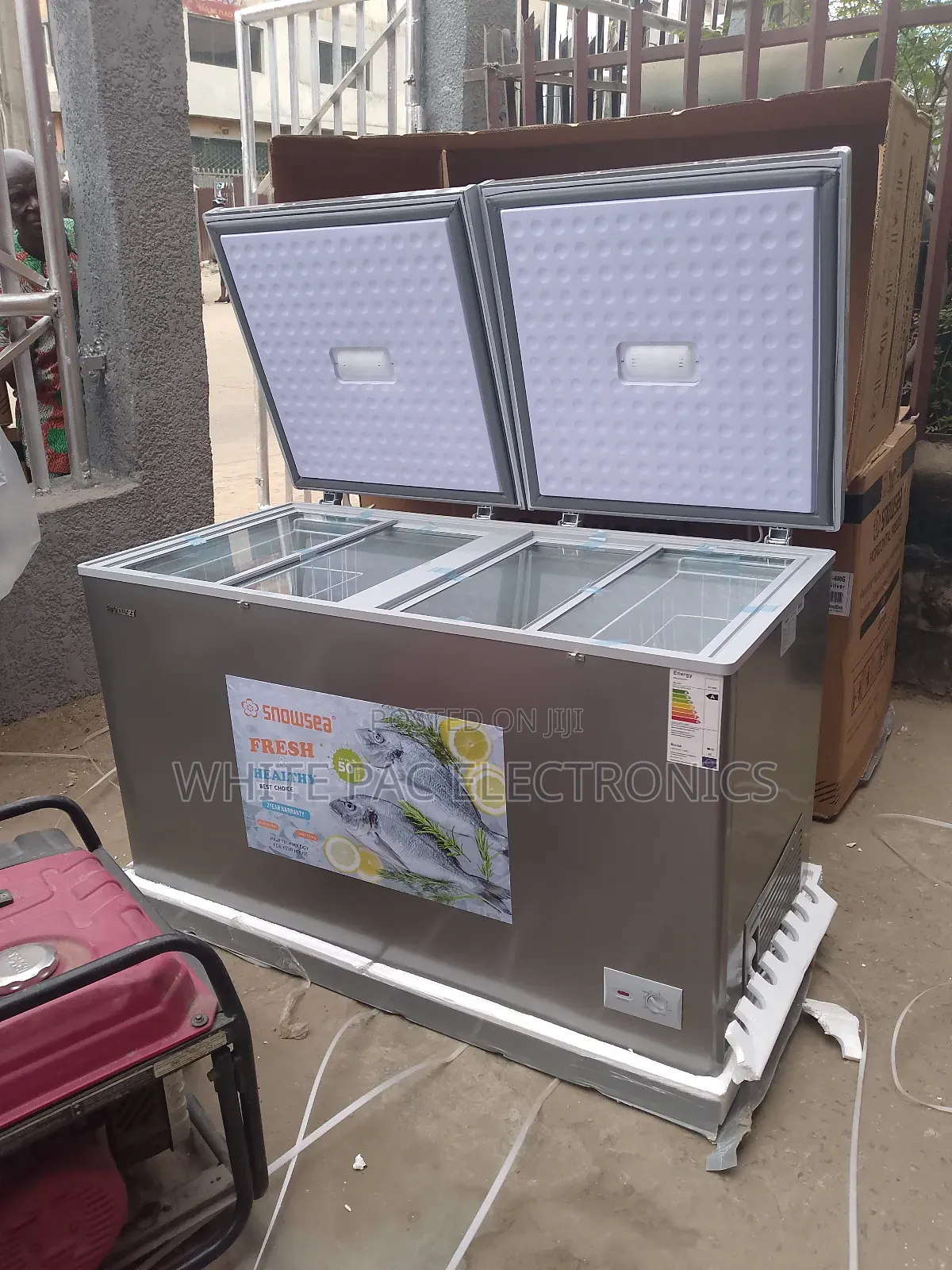 Original>Snowsea Deep Freezer 600L Two Door >Extra Freezing