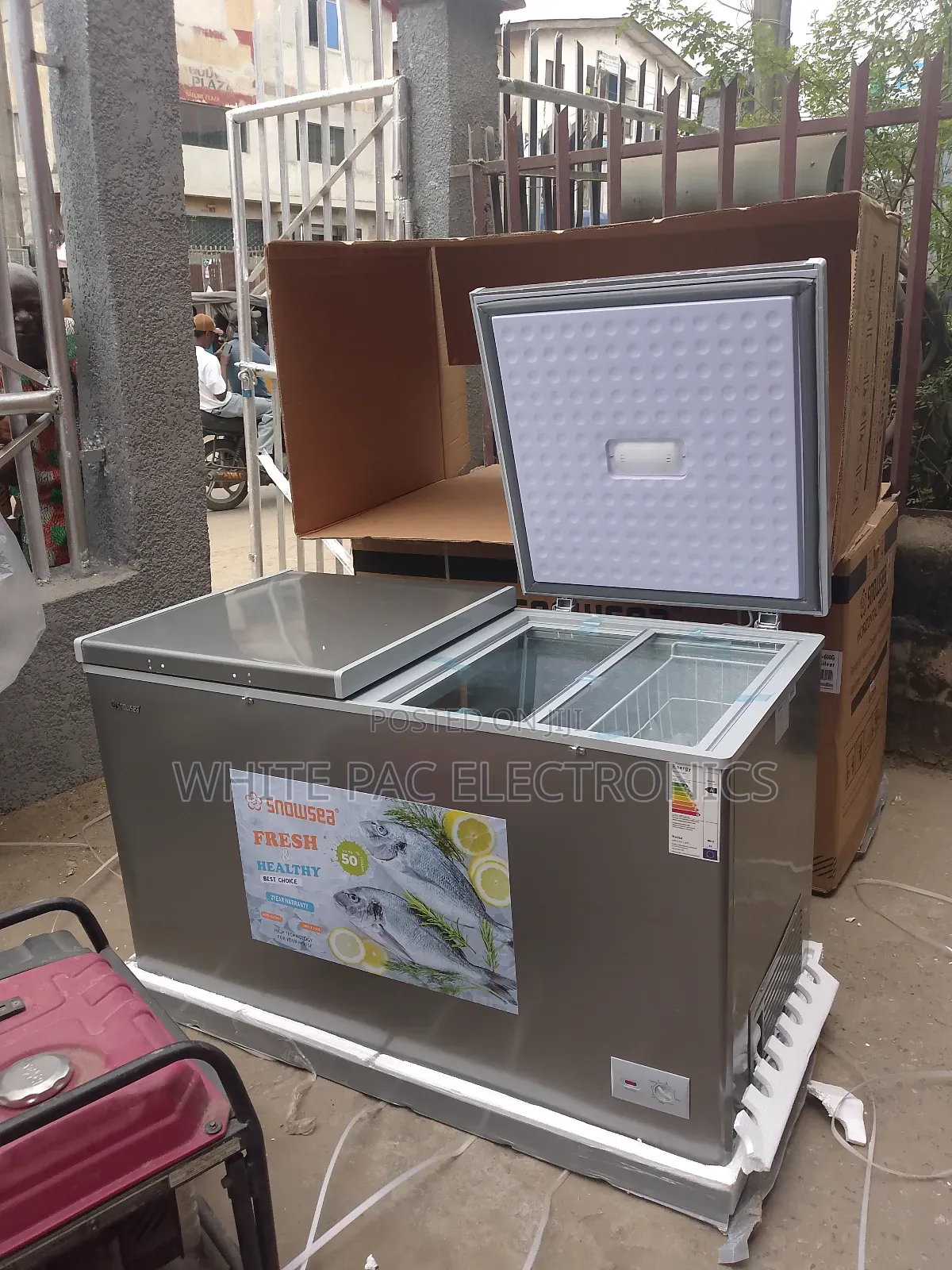 Original>Snowsea Deep Freezer 600L Two Door >Extra Freezing