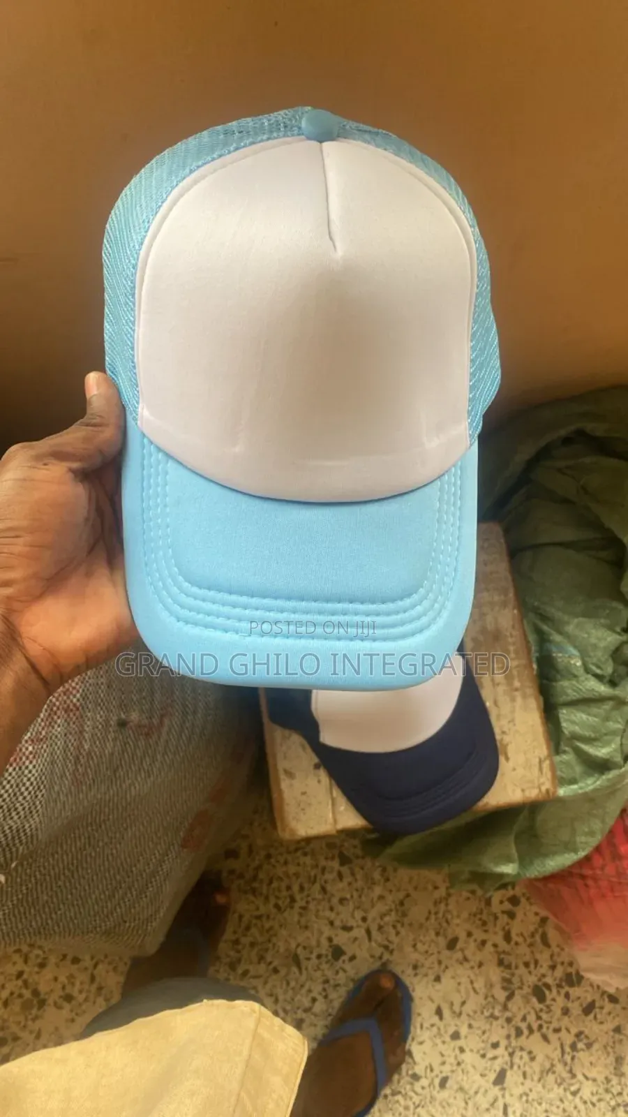 Navy Blue Two Toned Trucker Hat