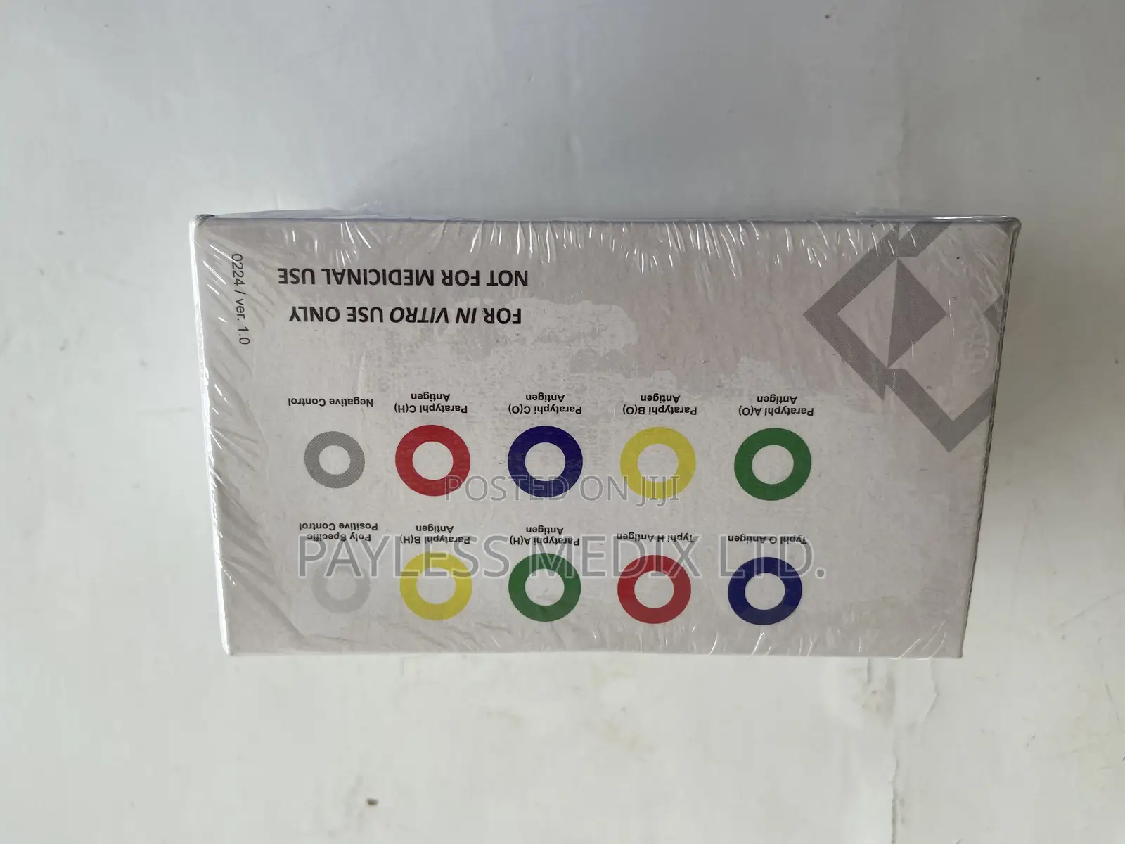 Widal (Typhoid) Test Kit Reagents