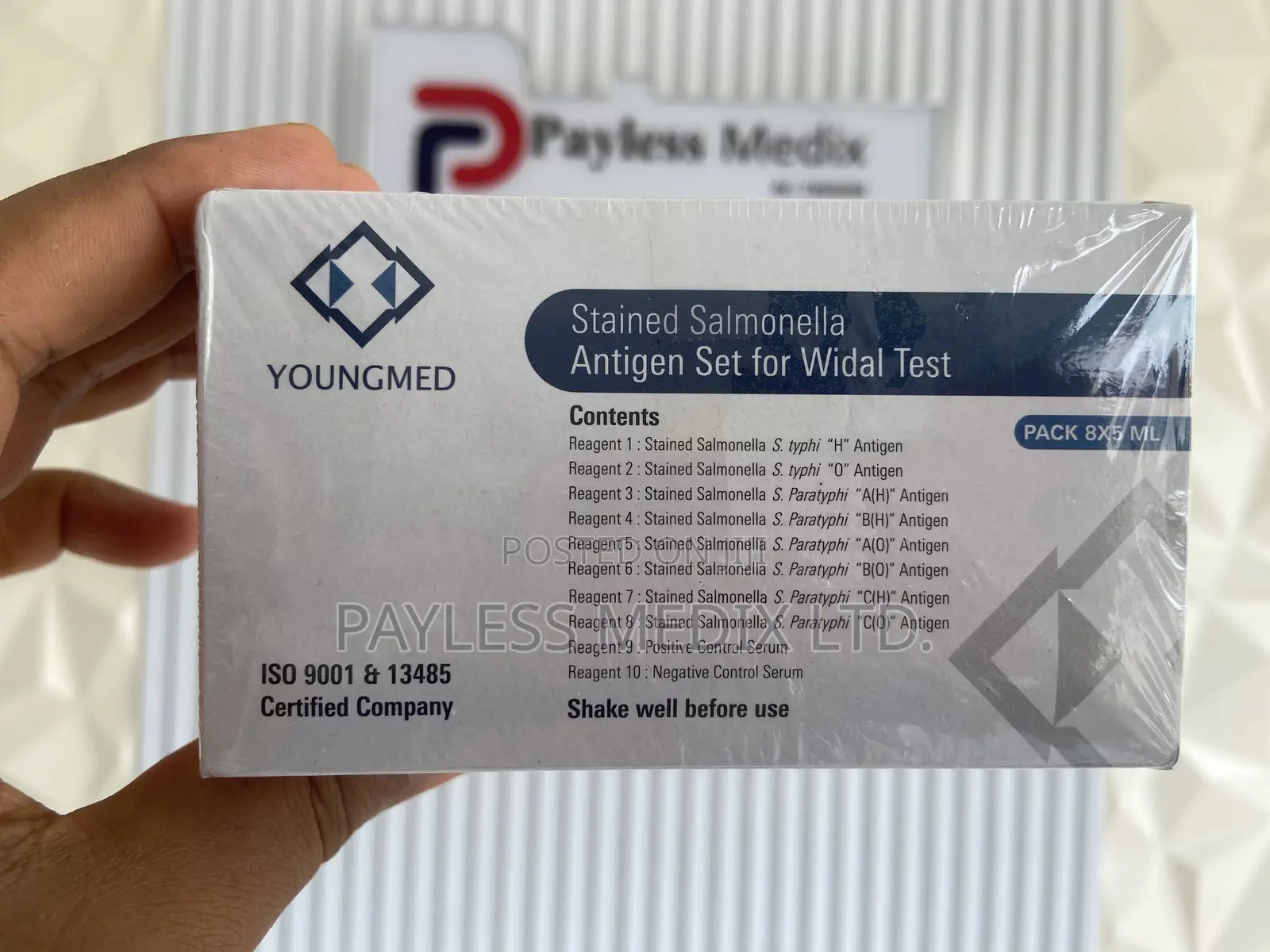Widal (Typhoid) Test Kit Reagents